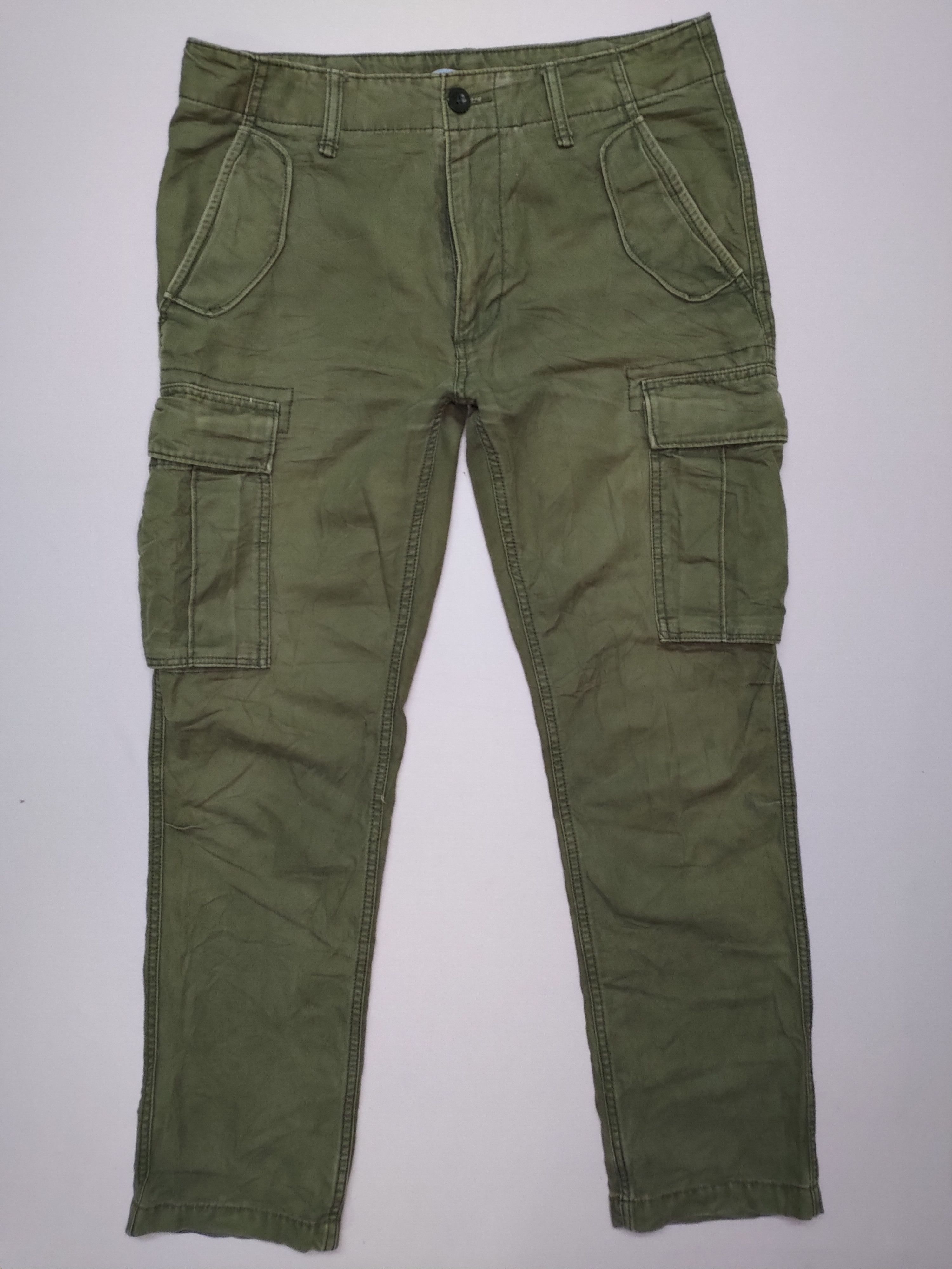 Japanese Brand × Old Navy Vintage Old Navy Cargo Workers Tactical Cargopants Trousers Size US 32 / EU 48 - 1 Thumbnail