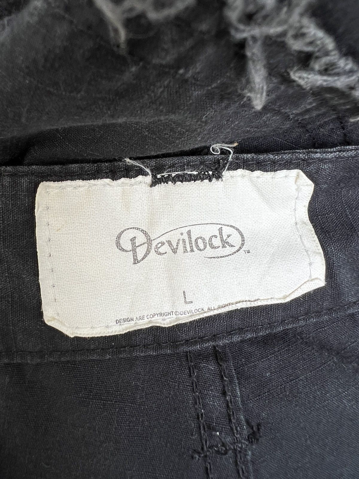 Devilock Vintage Devilock Japan Distress Sun Fade Black Cargo Short Size US 33 - 15 Thumbnail