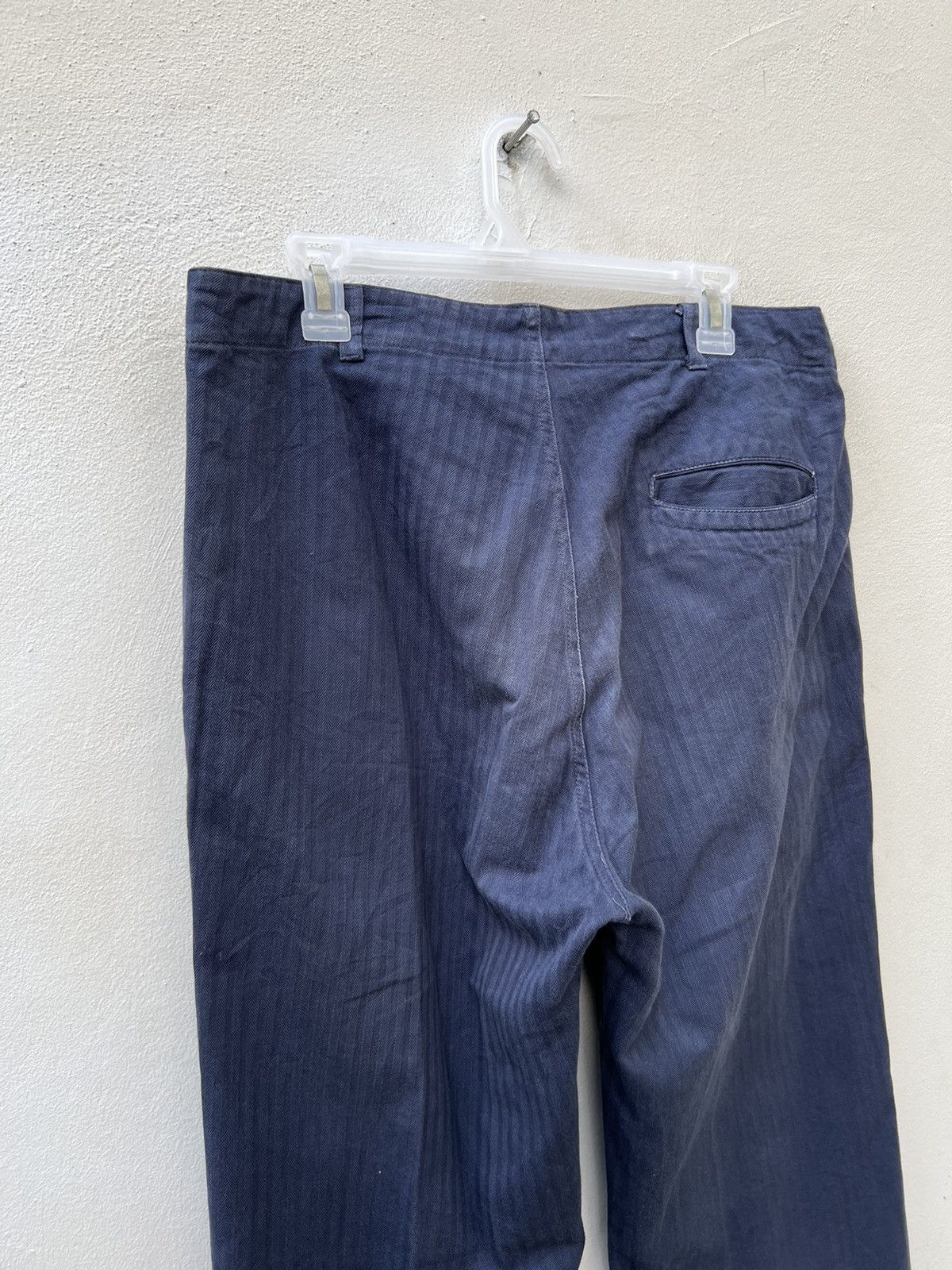 Yarmo Vintage Yarmo England Hbt Striped Royal Navy Pant Size US 32 / EU 48 - 13 Thumbnail