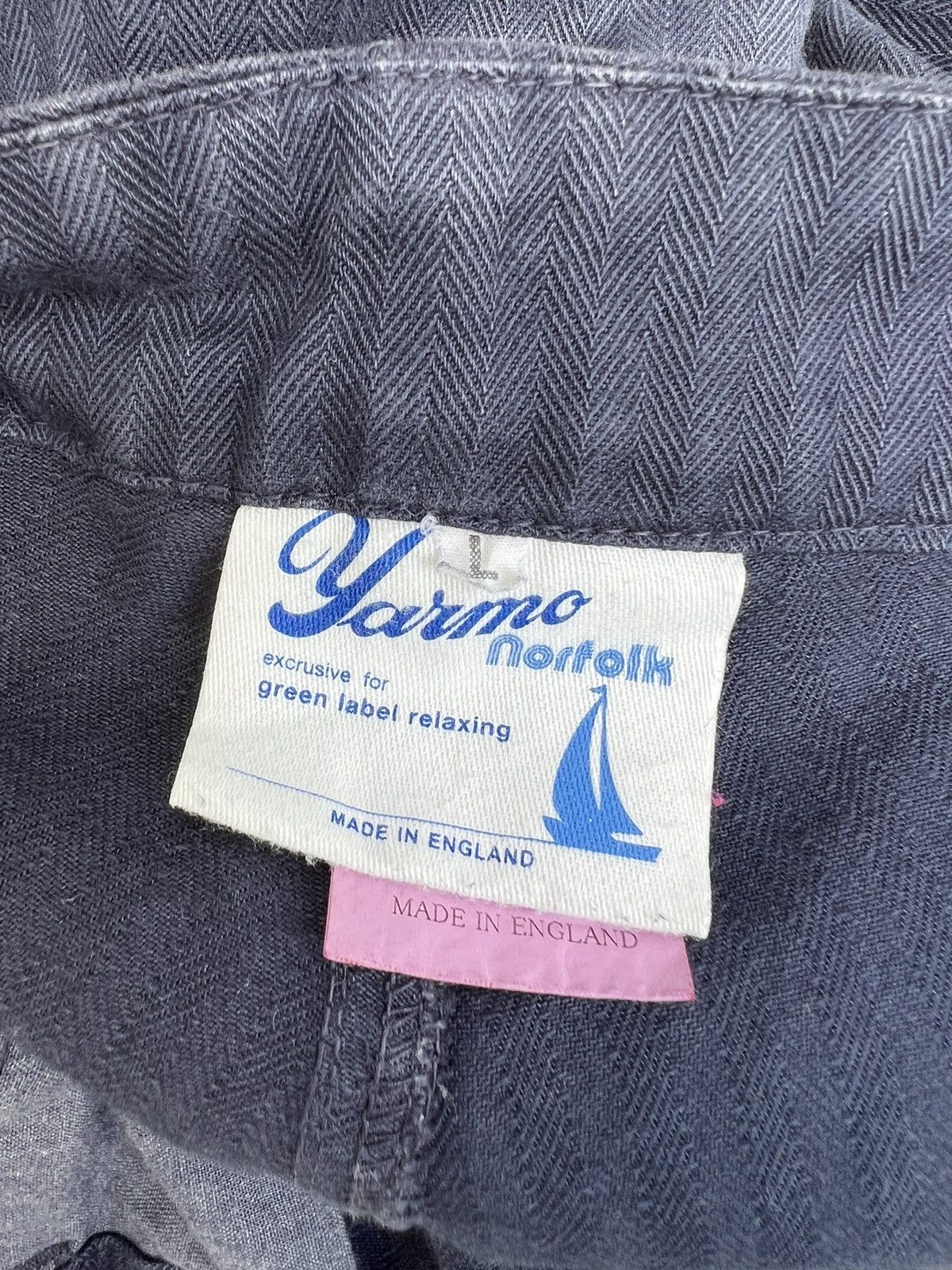 Yarmo Vintage Yarmo England Hbt Striped Royal Navy Pant Size US 32 / EU 48 - 18 Thumbnail