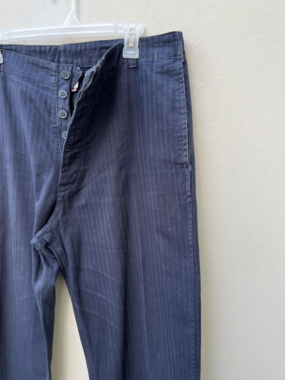 Yarmo Vintage Yarmo England Hbt Striped Royal Navy Pant Size US 32 / EU 48 - 9 Thumbnail
