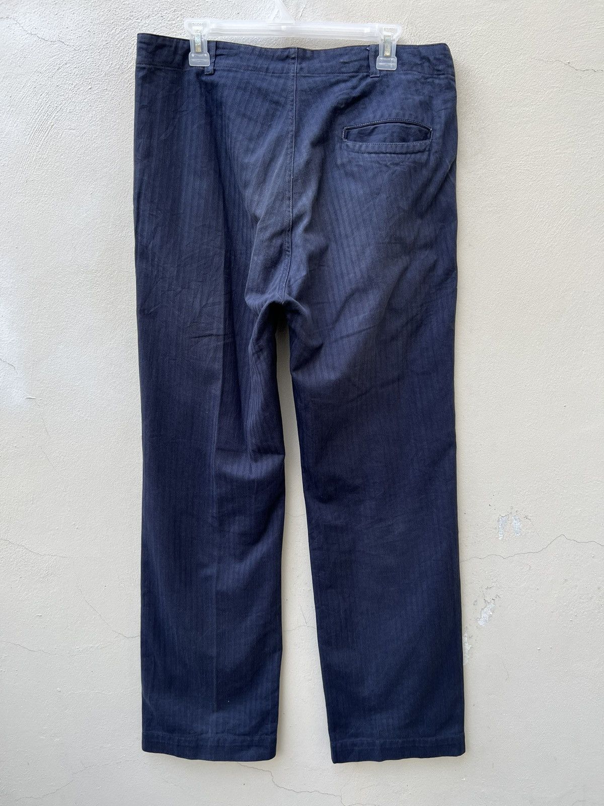 Yarmo Vintage Yarmo England Hbt Striped Royal Navy Pant Size US 32 / EU 48 - 12 Thumbnail