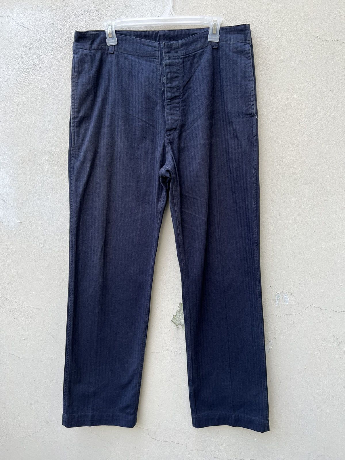 Yarmo Vintage Yarmo England Hbt Striped Royal Navy Pant Size US 32 / EU 48 - 3 Thumbnail