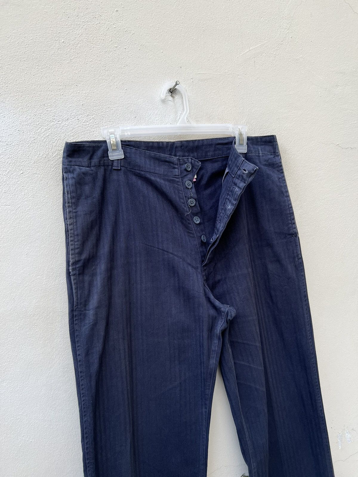 Yarmo Vintage Yarmo England Hbt Striped Royal Navy Pant Size US 32 / EU 48 - 5 Thumbnail