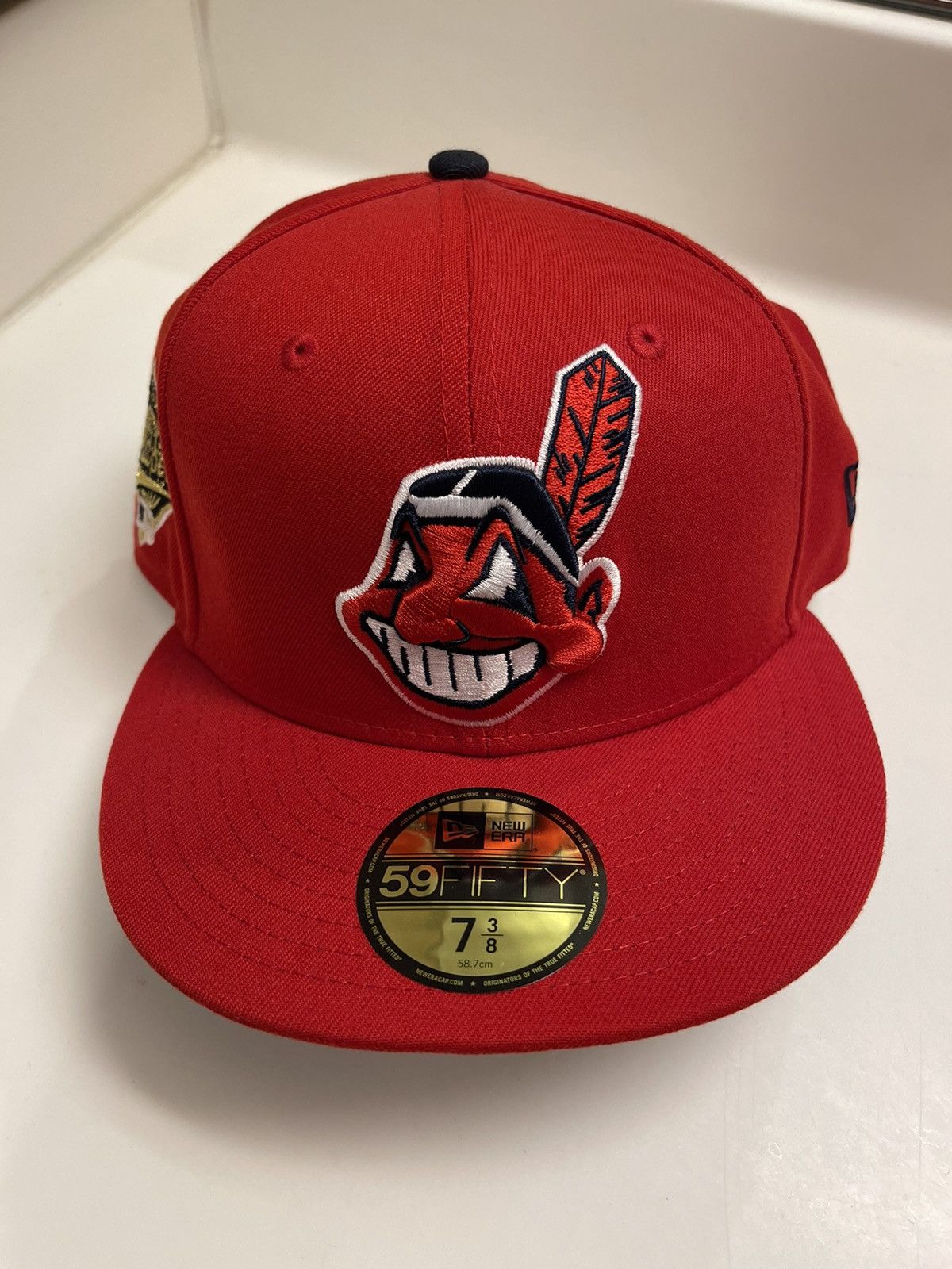 New Era Hatclub Cleveland Indians 1995 WS Patch 7 3/8 | Grailed