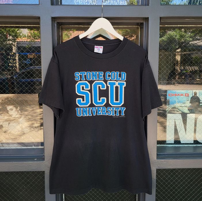 Vintage 1998 WWF Stone Cold SCU University Vintage T-shirt | Grailed