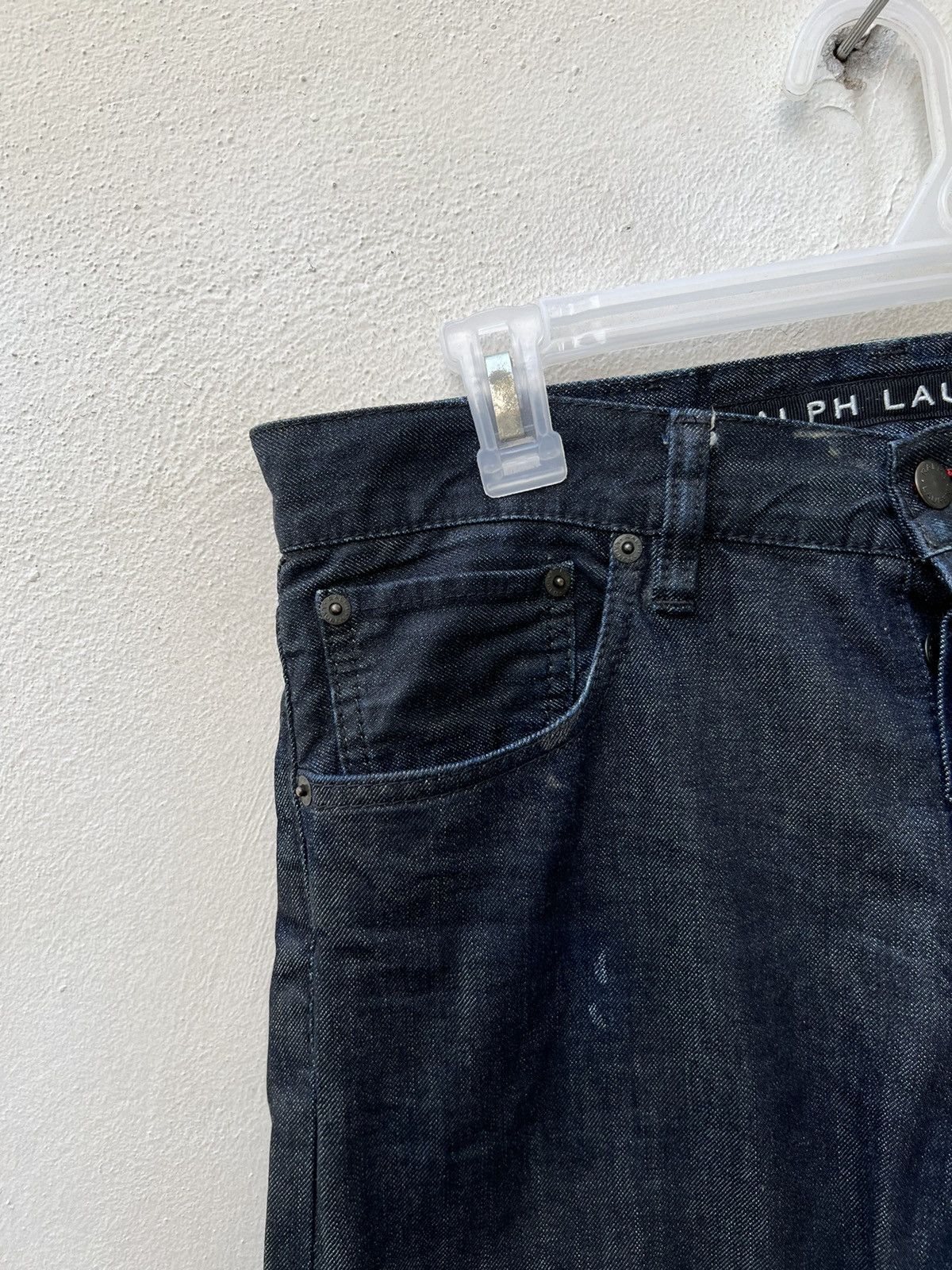 Ralph Lauren Black Label Ralph Lauren Black Label Waxed Denim Slim Jeans Size US 29 - 4 Thumbnail
