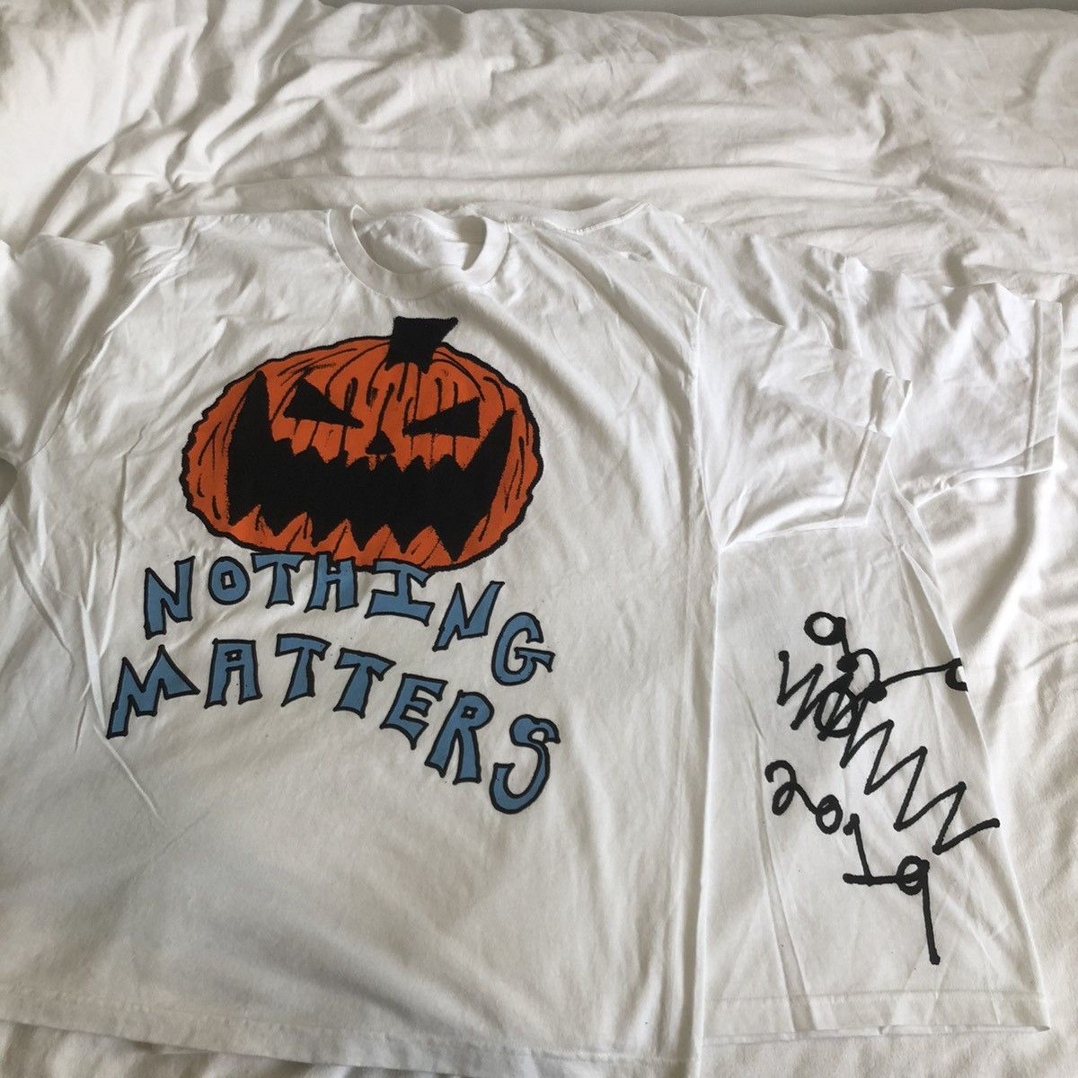 *SIGNED* Asspizza Nothing Matters pumpkin shirt selling 2019