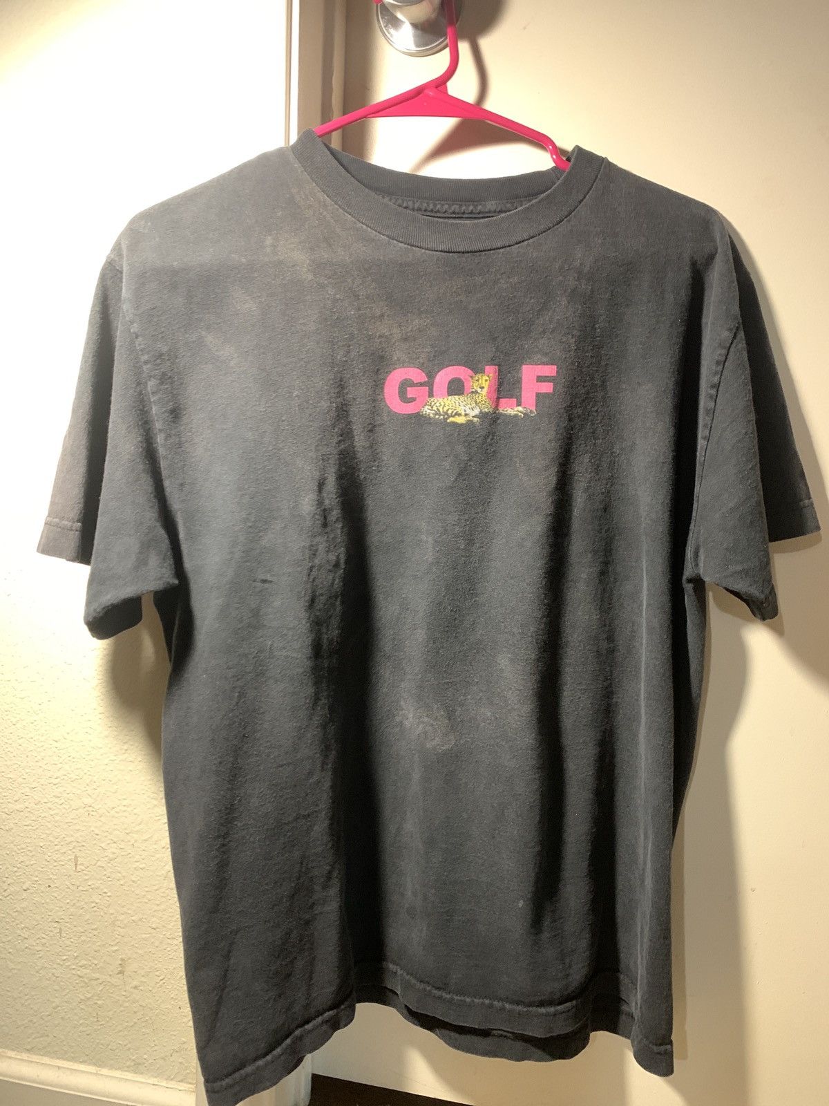 Golf Wang Golf wang 2015 fashion show pink letter print leopard shirt Size US M / EU 48-50 / 2 - 5 Thumbnail