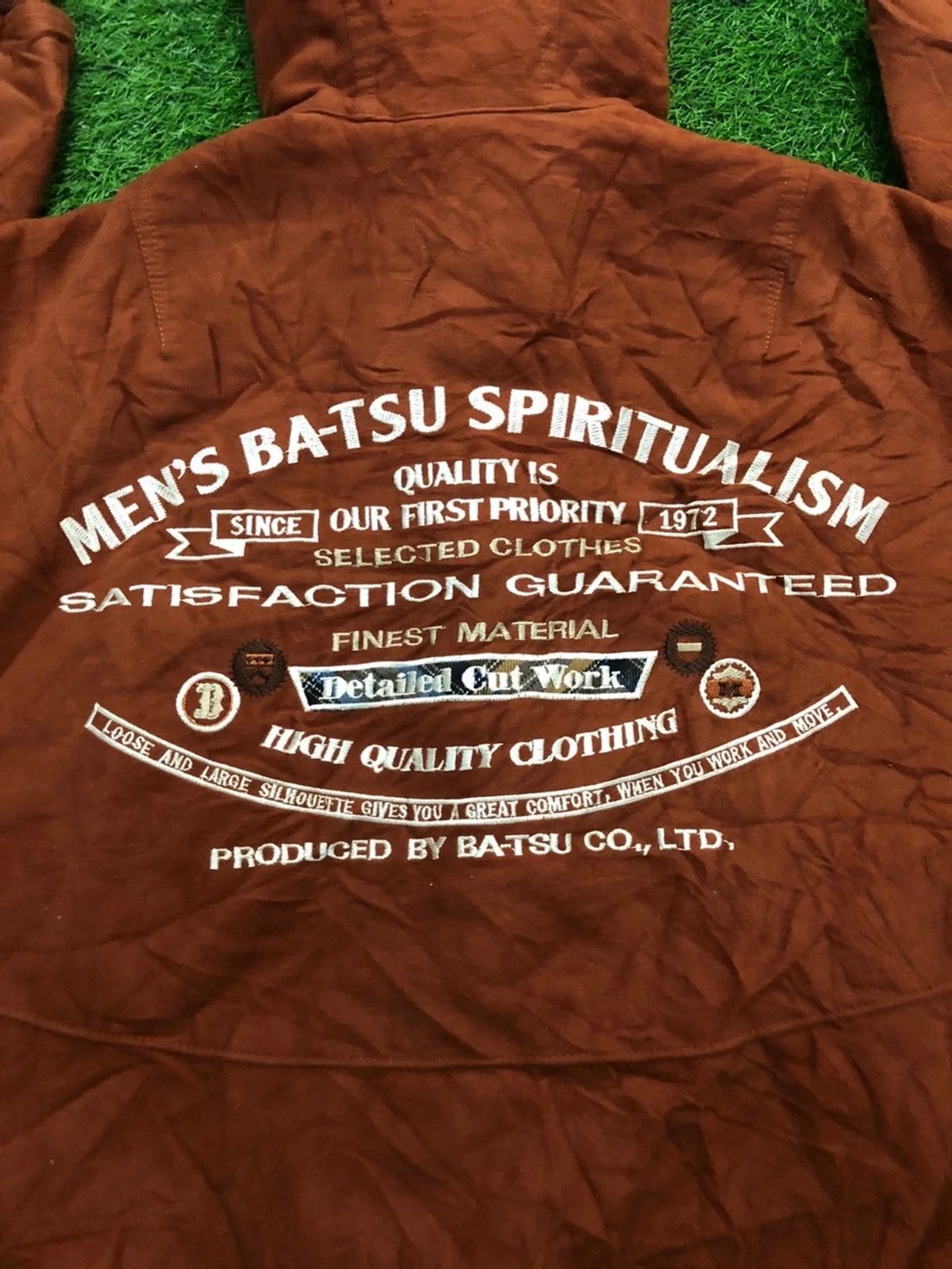 Japanese Brand × Vintage Vintage MEN’S BA-TSU Spiritualism Bomber Hoodie Jacket Size US L / EU 52-54 / 3 - 3 Thumbnail