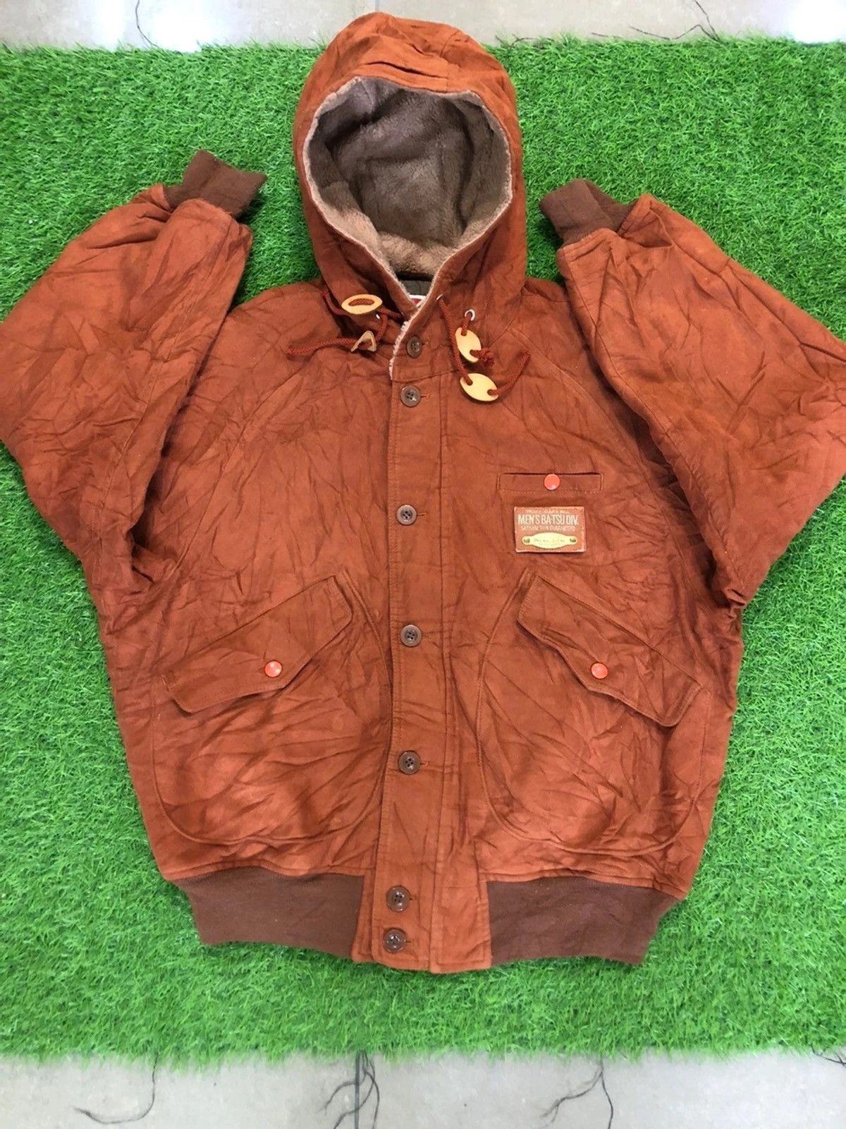 Japanese Brand × Vintage Vintage MEN’S BA-TSU Spiritualism Bomber Hoodie Jacket Size US L / EU 52-54 / 3 - 2 Thumbnail