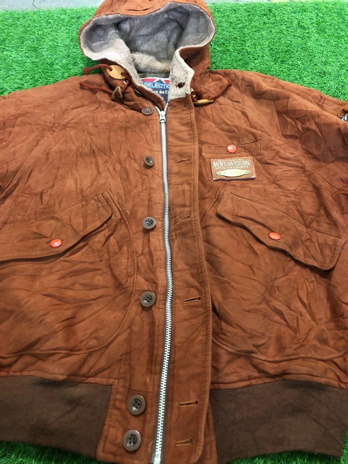 Japanese Brand × Vintage Vintage MEN’S BA-TSU Spiritualism Bomber Hoodie Jacket Size US L / EU 52-54 / 3 - 4 Thumbnail