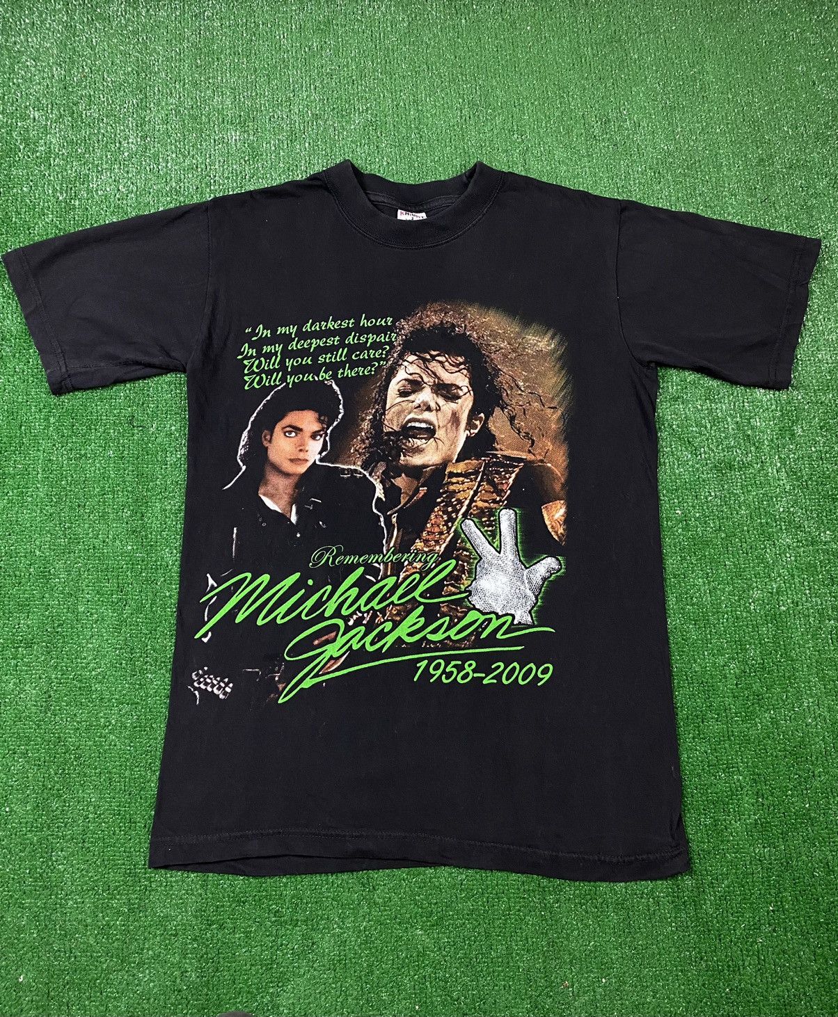 Michael Jackson × Vintage Vintage Michael Jackson Memorial Rap Tee 