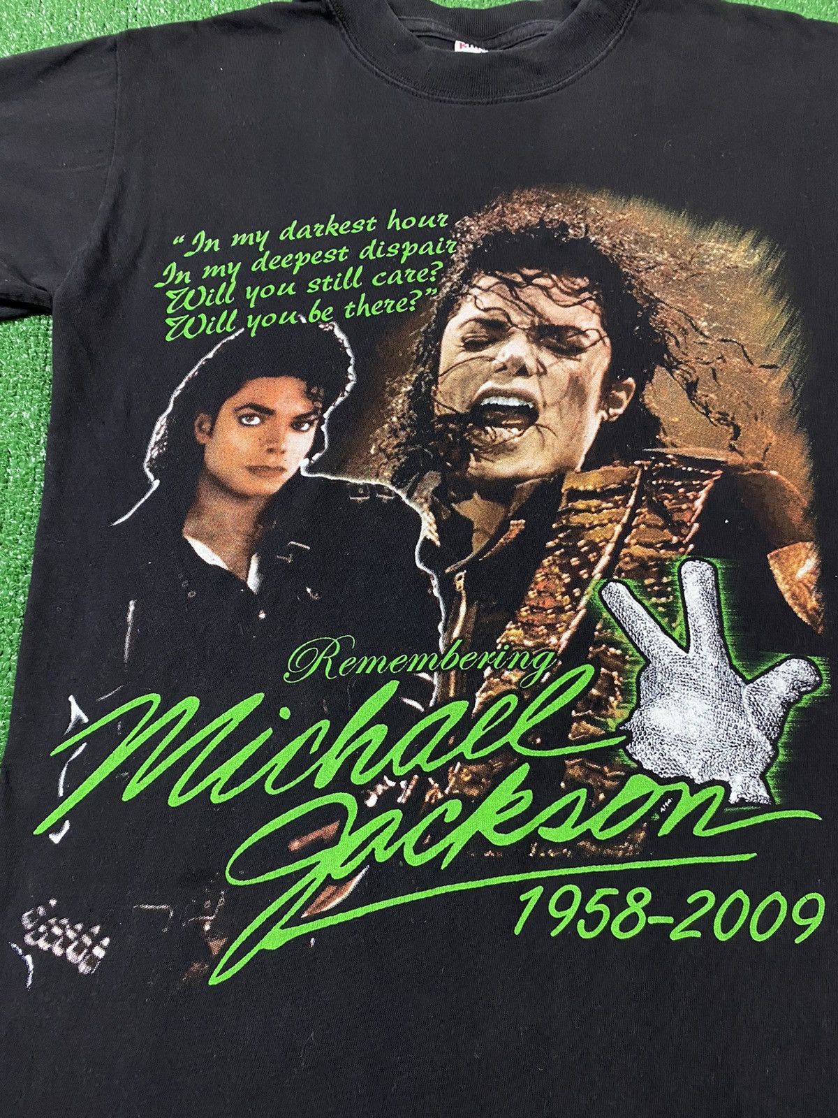Michael Jackson × Vintage Vintage Michael Jackson Memorial Rap Tee 