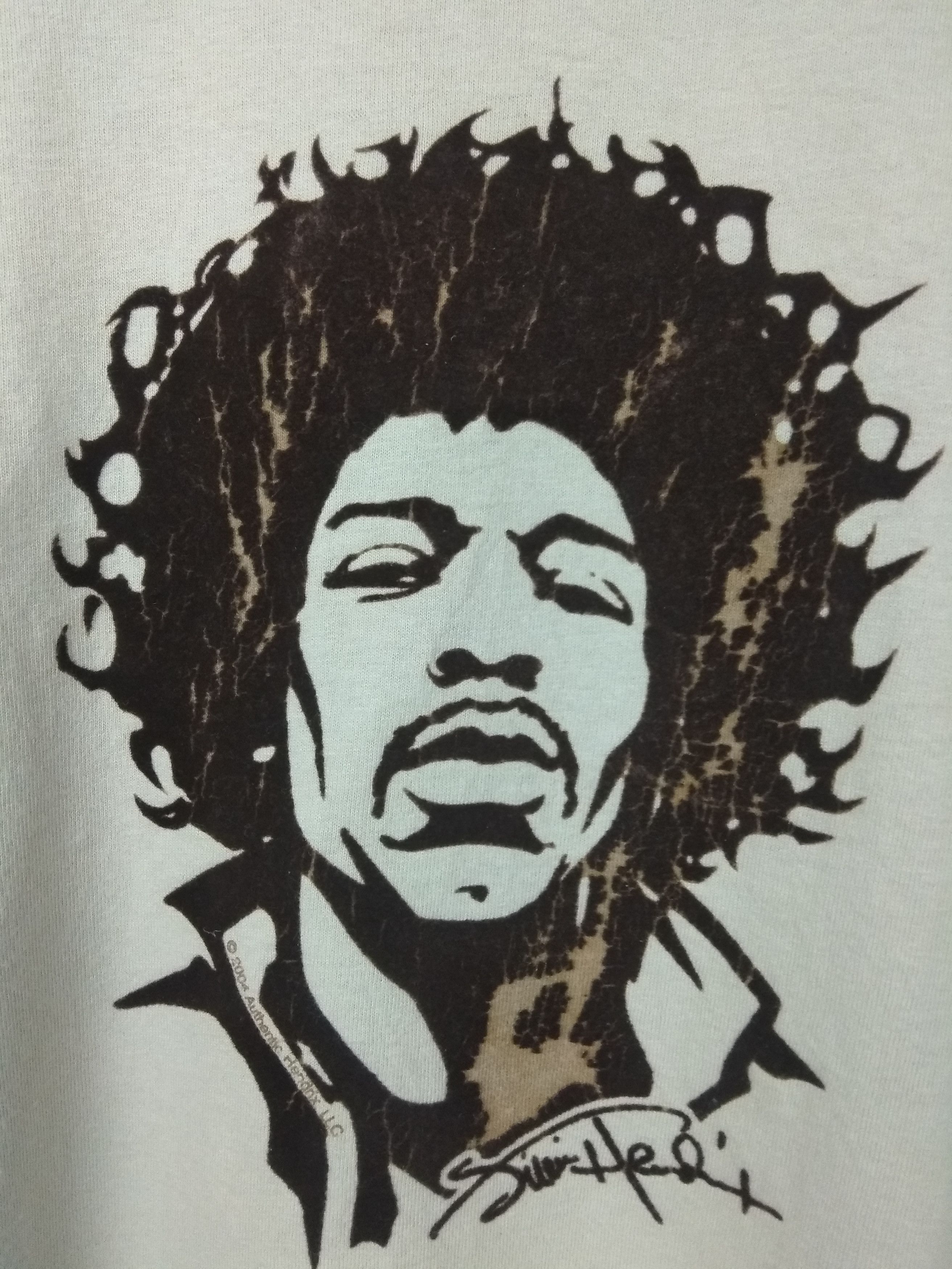 Band Tees Vintage band Jimi Hendrix big face tshirt Size US L / EU 52-54 / 3 - 5 Thumbnail
