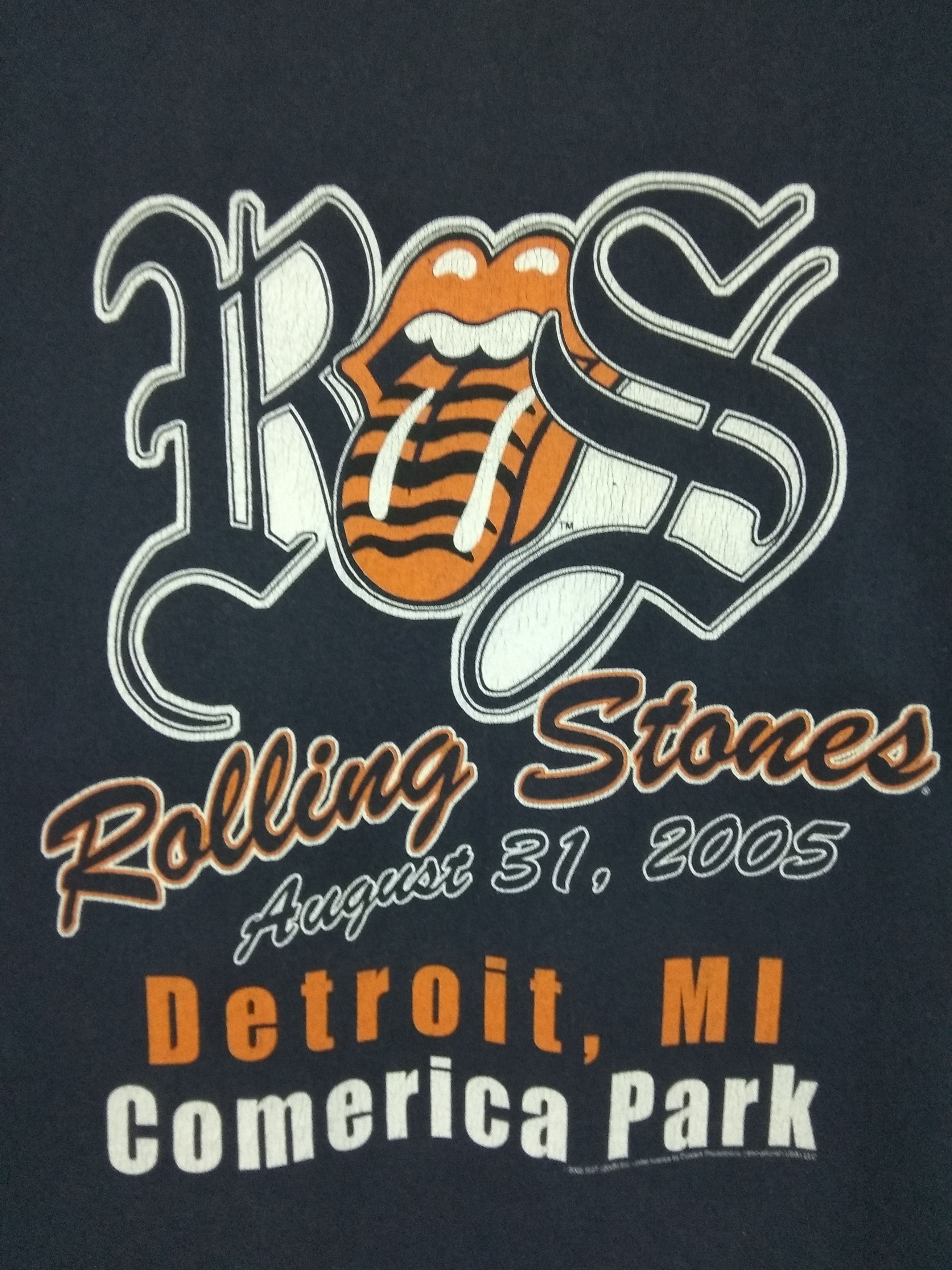 Band Tees Vintage Band The Rolling Stones 2005 Detroit tshirt Size US L / EU 52-54 / 3 - 7 Thumbnail