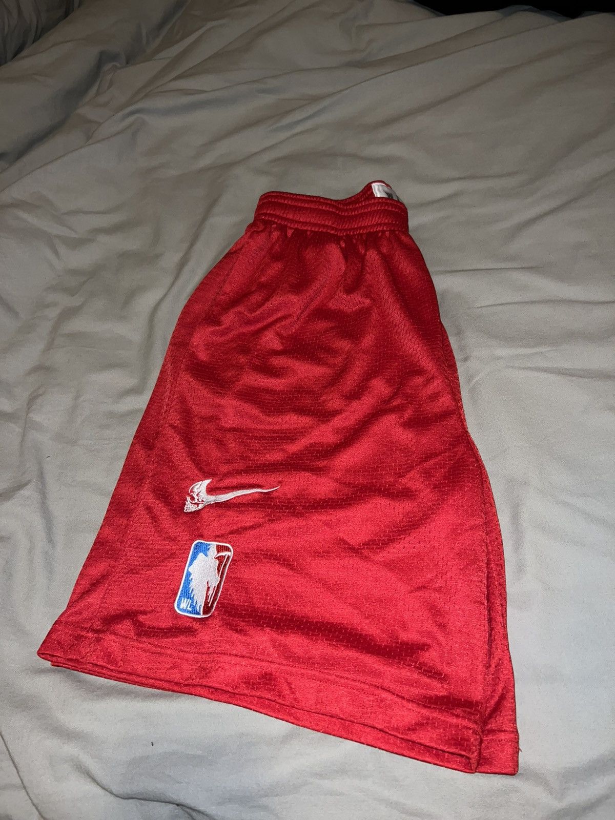 image of Nike x Warren Lotas Mesh Shorts in Red, Men's (Size 34)