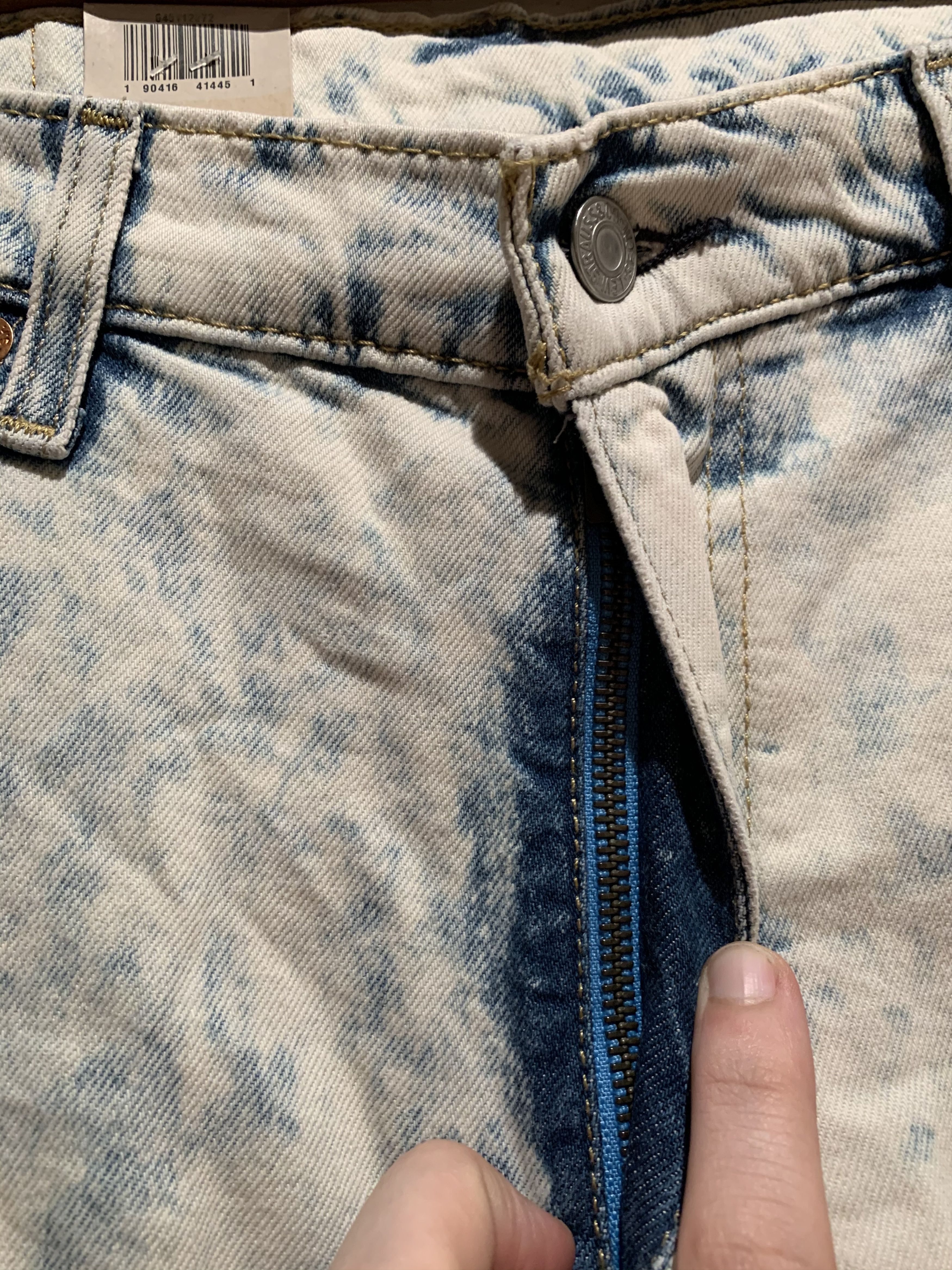 Levi's × Levi's Vintage Clothing *RARE* New Levi’s 511 Acid Washed Stretch Denim Jeans Size US 36 / EU 52 - 4 Thumbnail