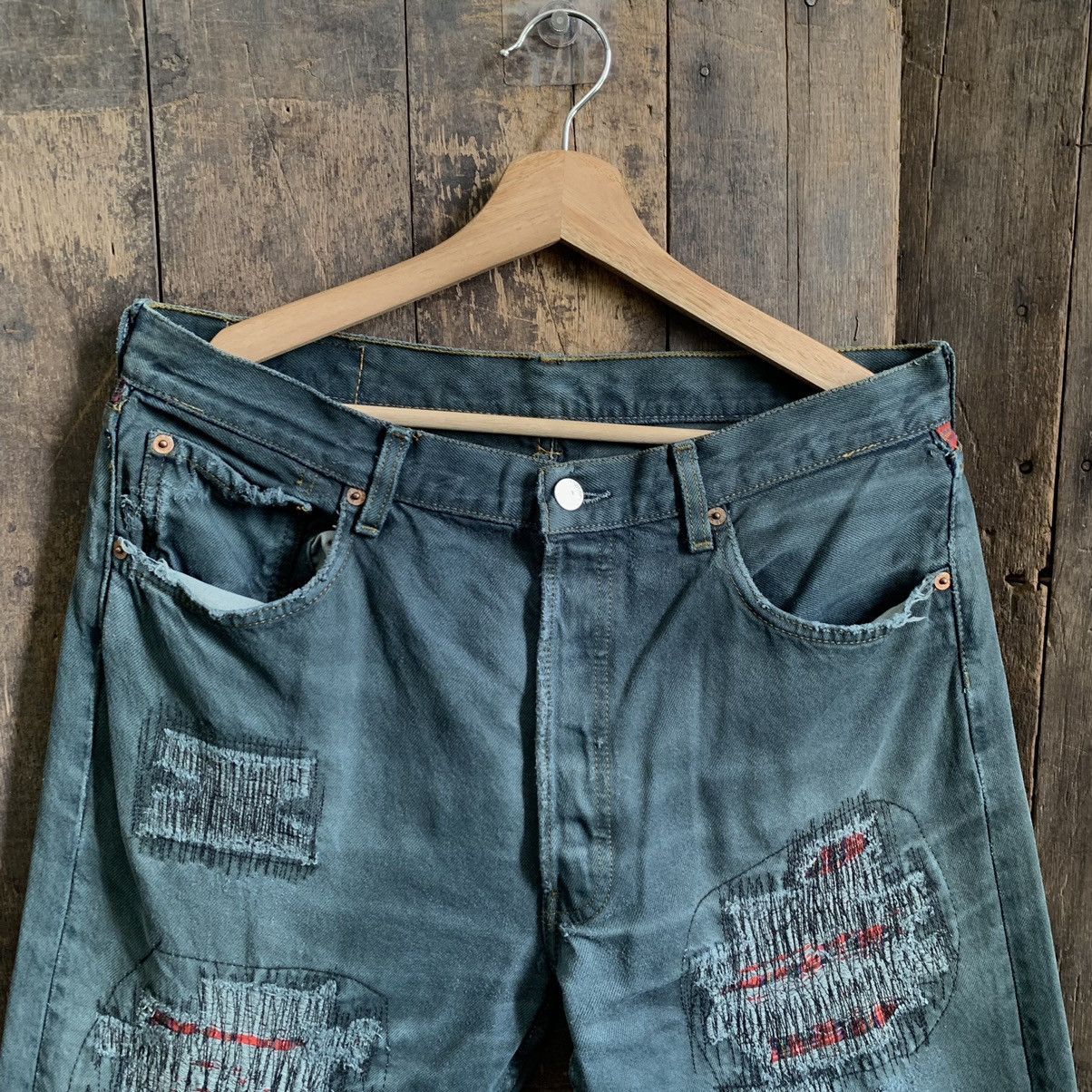 Levi's × Vintage Vintage Levis 501 Distressed Denim Jeans Size US 33 - 3 Thumbnail