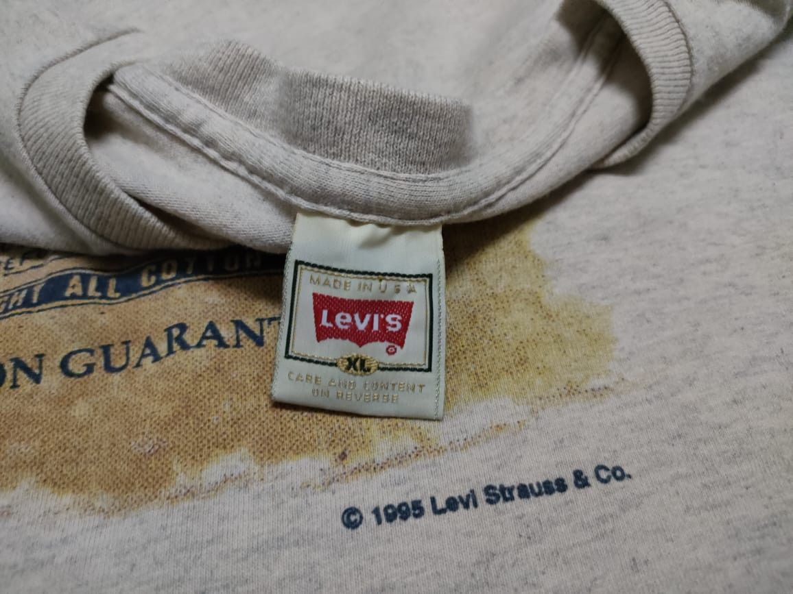 Levi's × Vintage Vintage 90s Levis Saddleman 501 Tees Size US XL / EU 56 / 4 - 3 Thumbnail