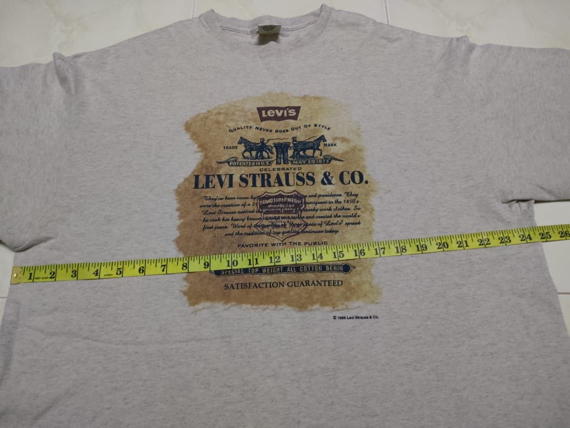 Levi's × Vintage Vintage 90s Levis Saddleman 501 Tees Size US XL / EU 56 / 4 - 7 Thumbnail