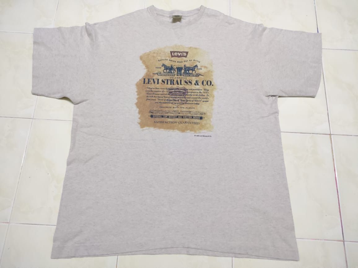 Levi's × Vintage Vintage 90s Levis Saddleman 501 Tees Size US XL / EU 56 / 4 - 9 Thumbnail