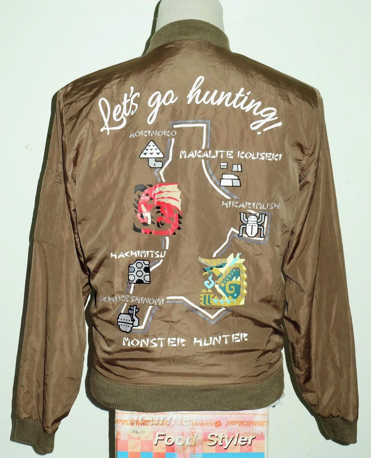 Japanese Brand × Playstation Monster Hunter Lightweight Bomber Jacket Original CAPCOM Size US M / EU 48-50 / 2 - 2 Thumbnail