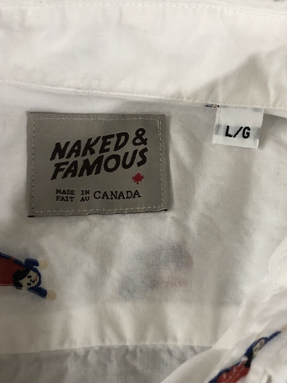 Naked & Famous Naked and famous 🇨🇦 Superman fetish white button up L Size US L / EU 52-54 / 3 - 6 Thumbnail