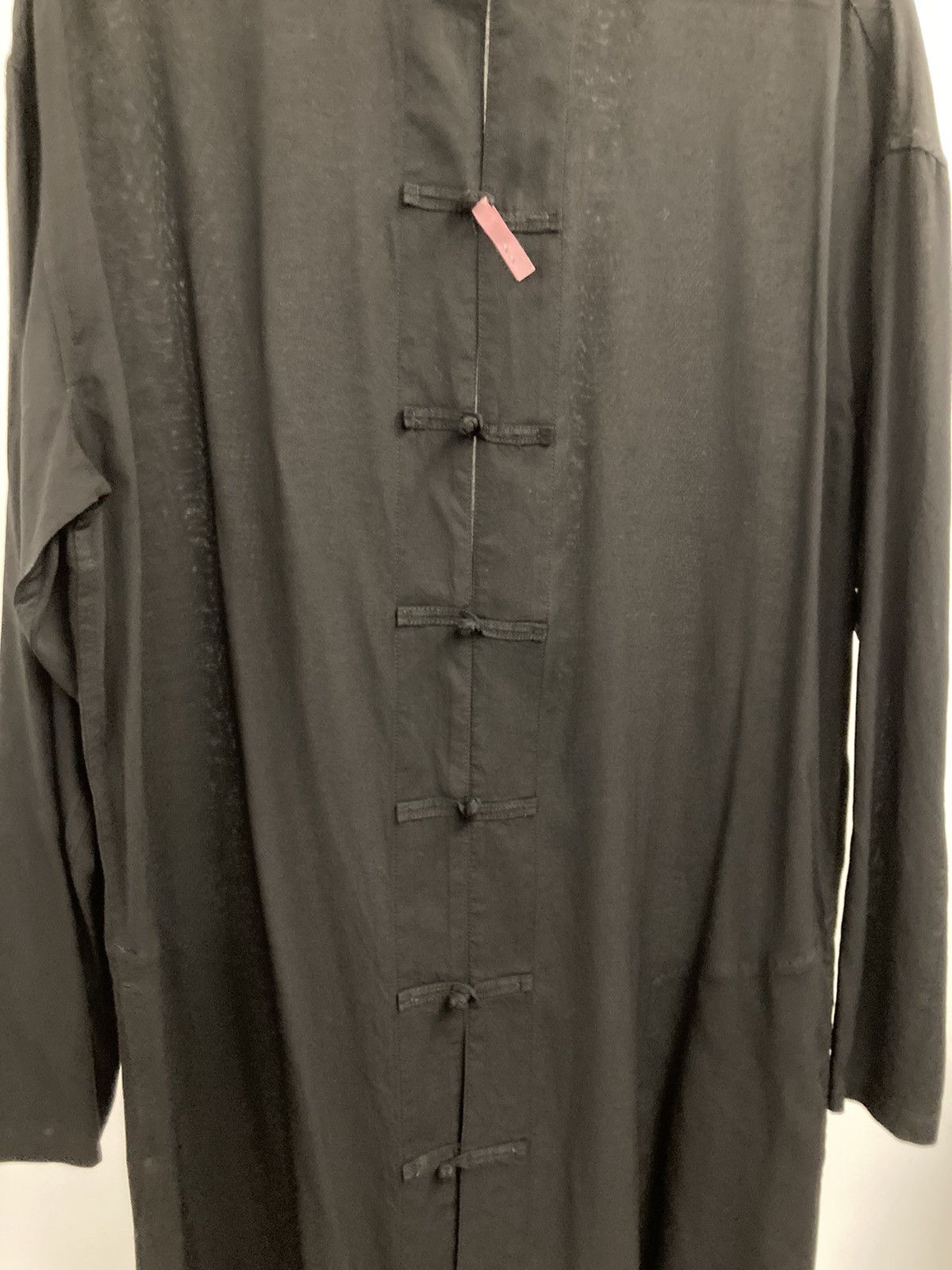 Yohji Yamamoto B Yohji Yamamoto - Stand Collar Tencel Chinese Blouse Size US S / EU 44-46 / 1 - 5 Thumbnail