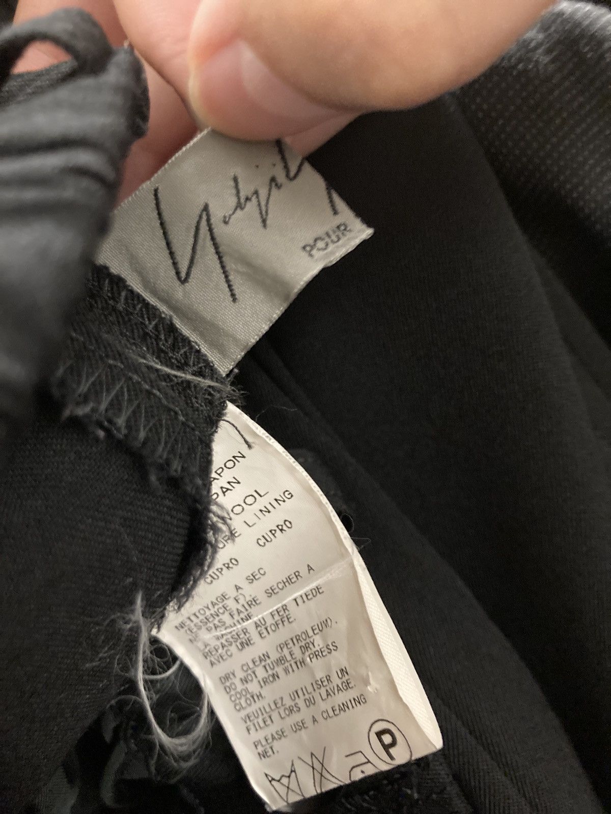 Yohji Yamamoto Yohji Yamamoto Pour Homme AW16 - Wrinkled Gabardine Pants Size US 32 / EU 48 - 7 Thumbnail