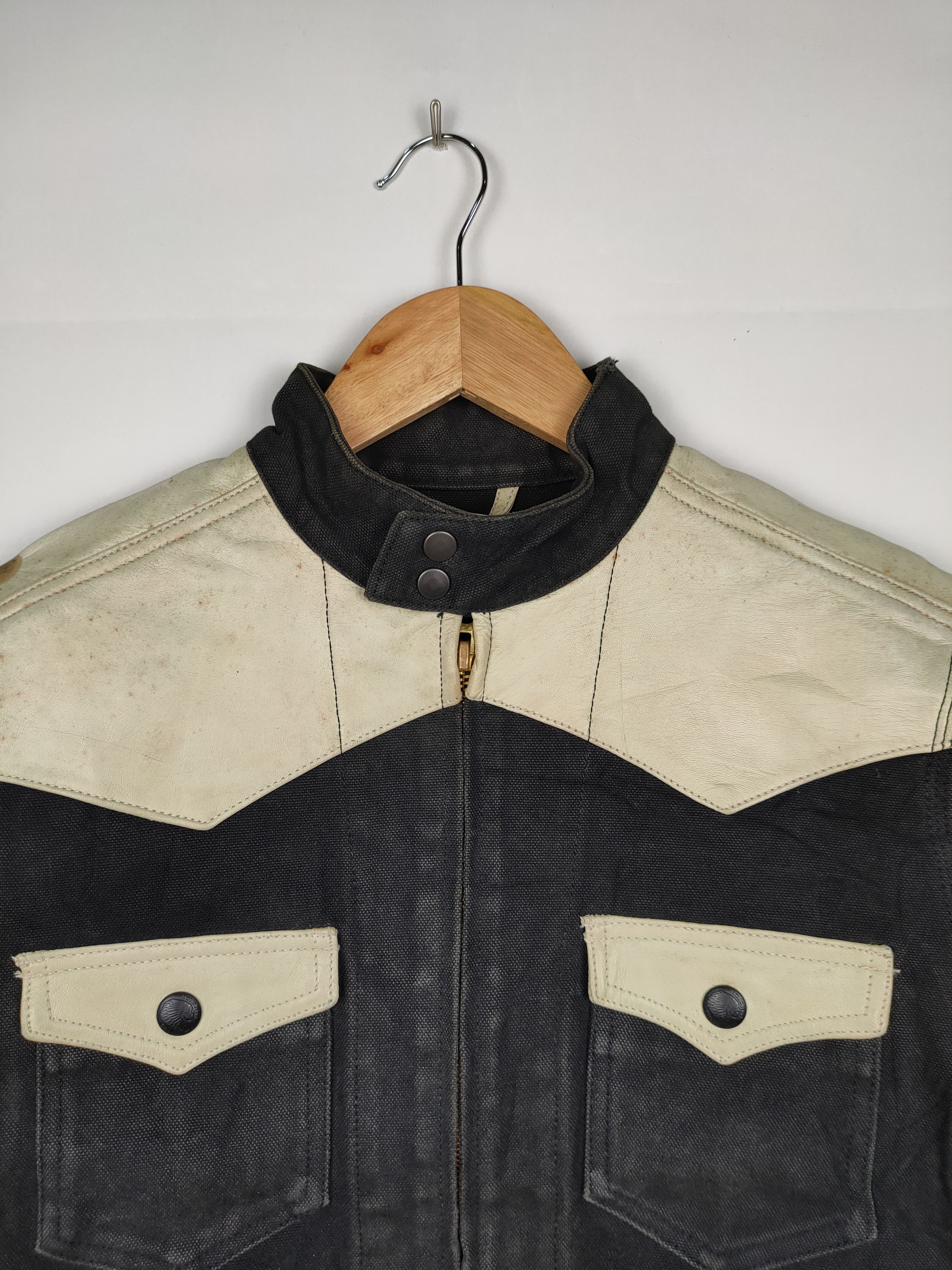 Redmoon × Vintage Vintage Redmoon Leather Denim Jacket Size US M / EU 48-50 / 2 - 2 Thumbnail
