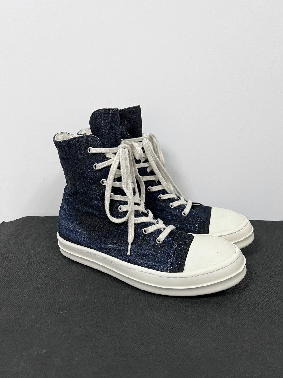 Rick Owens Drkshdw Rick owens drkshdw ramones high top sneaks sz 41.5 Size US 8.5 / EU 41-42 - 3 Thumbnail