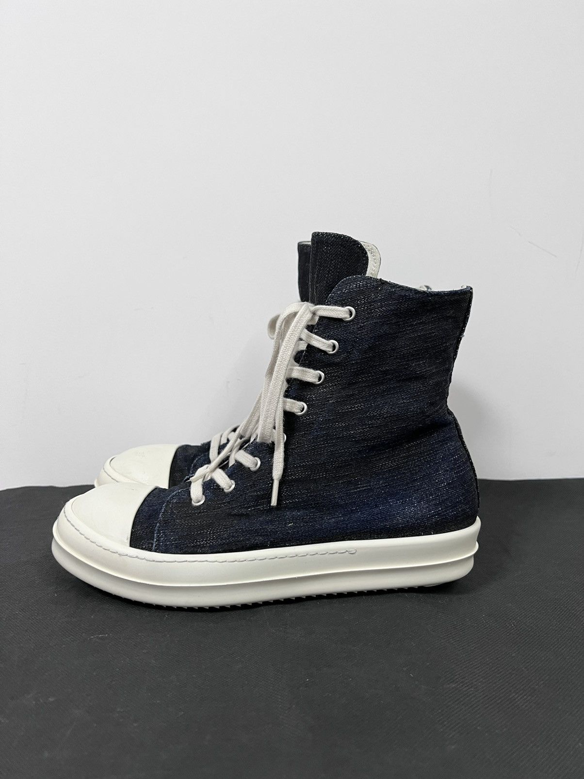 Rick Owens Drkshdw Rick owens drkshdw ramones high top sneaks sz 41.5 Size US 8.5 / EU 41-42 - 2 Thumbnail