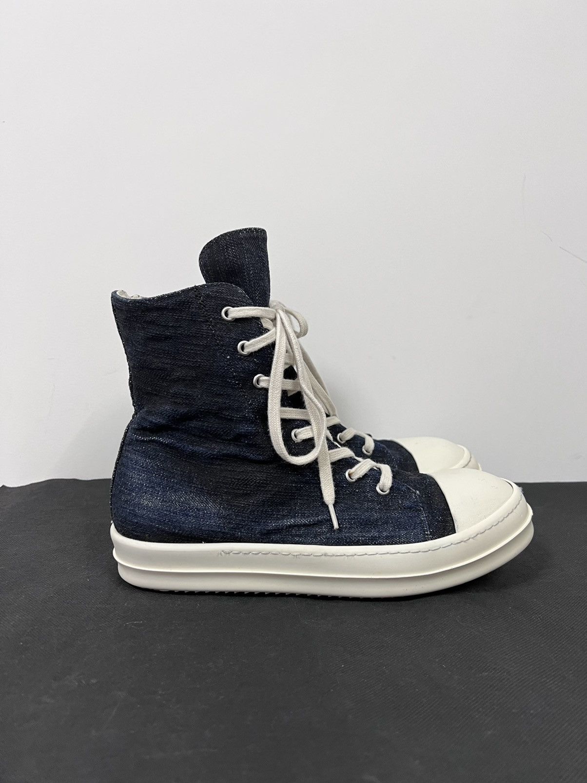 Rick Owens Drkshdw Rick owens drkshdw ramones high top sneaks sz 41.5 Size US 8.5 / EU 41-42 - 4 Thumbnail