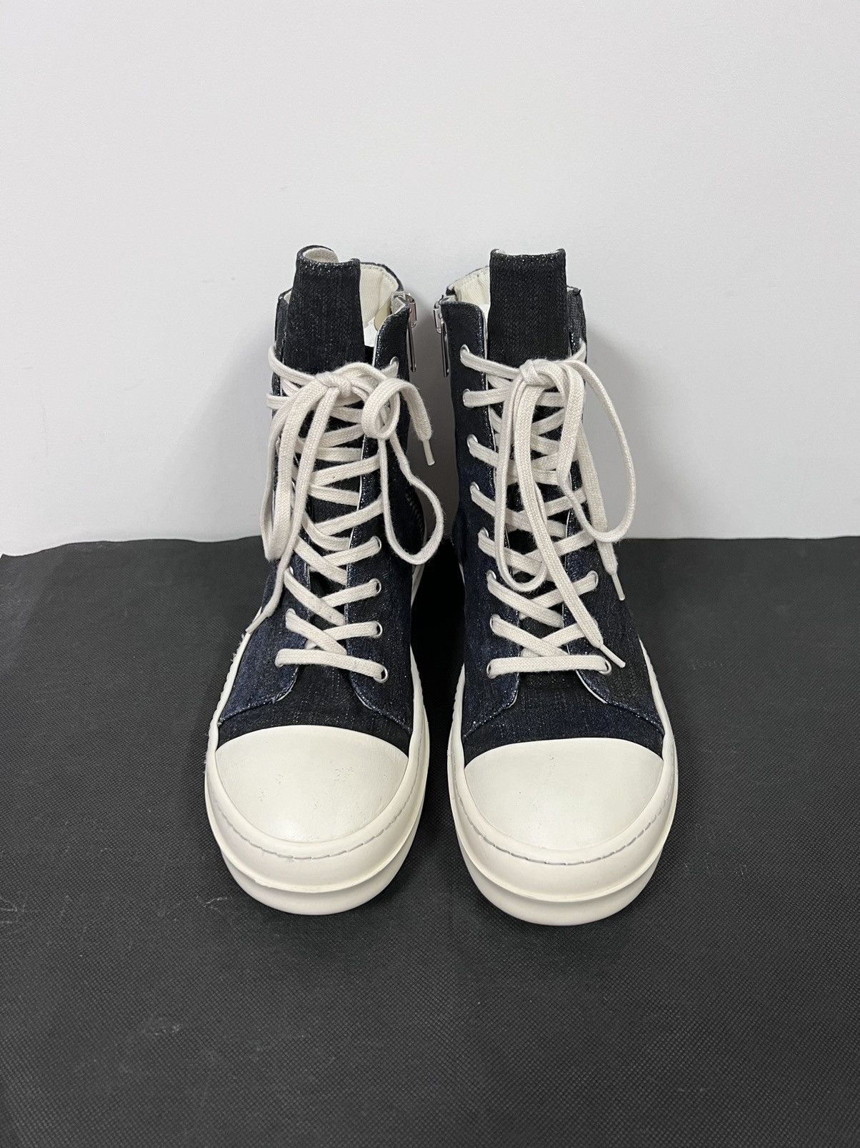 Rick Owens Drkshdw Rick owens drkshdw ramones high top sneaks sz 41.5 Size US 8.5 / EU 41-42 - 5 Thumbnail