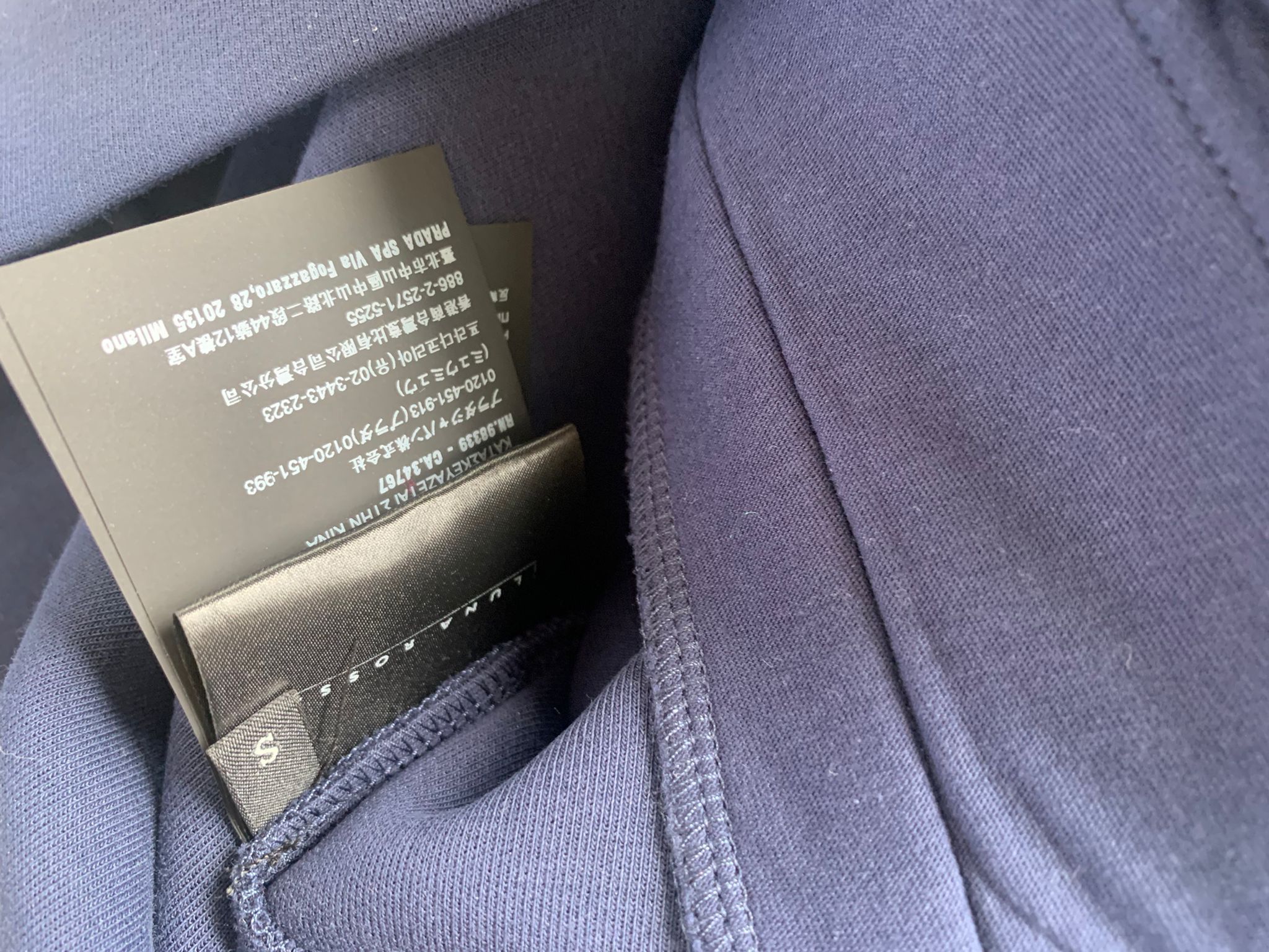 Prada Blouson Felpa Tec Prada Pirelli in Blue Size US S / EU 44-46 / 1 - 4 Thumbnail