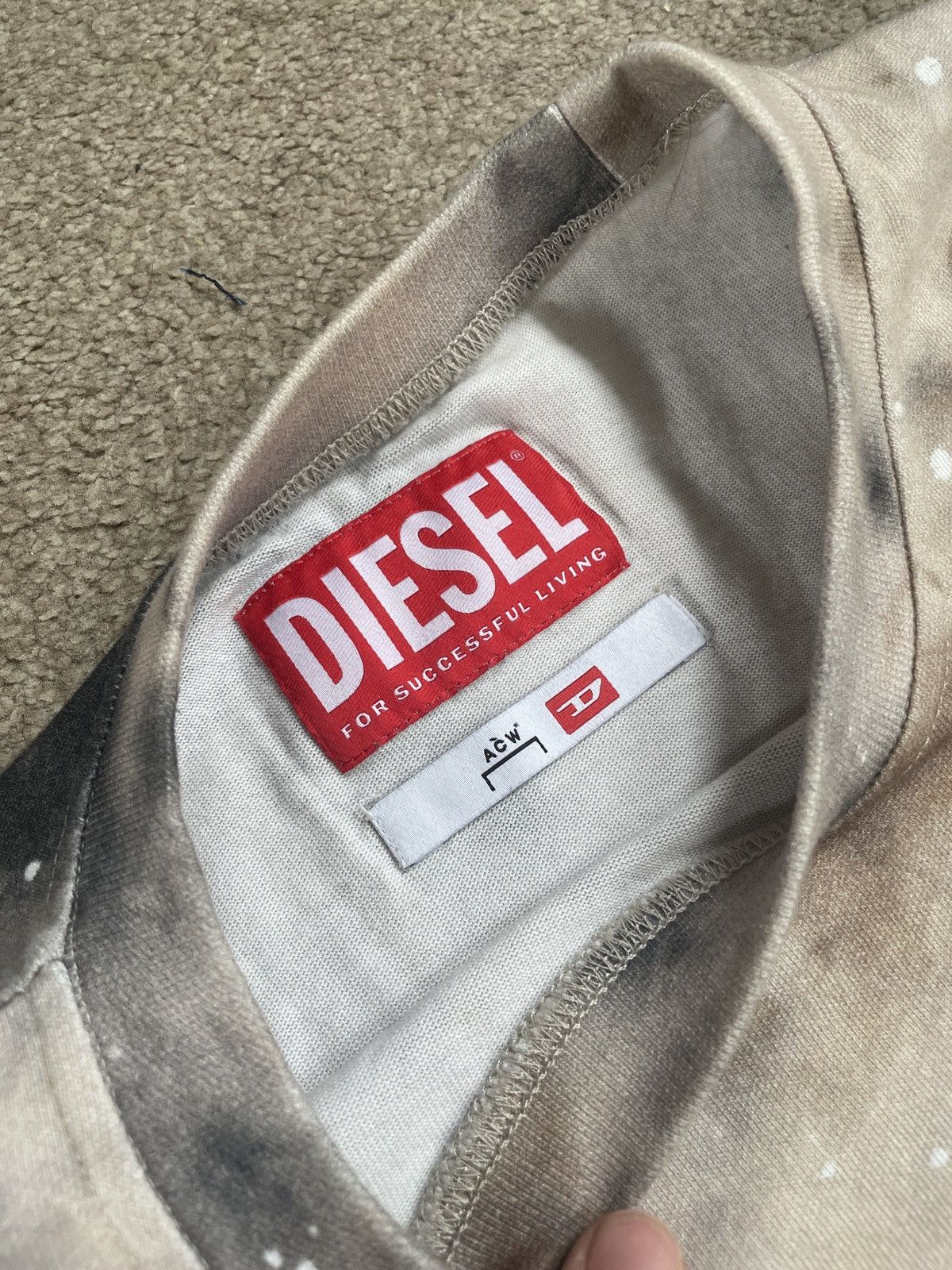 A-COLD-WALL* × Diesel ACW x diesel tie dye tshirt in medium Size US M / EU 48-50 / 2 - 2 Thumbnail