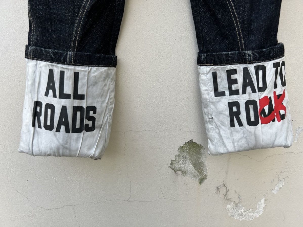 PPFM Vintage PPFM All Road Lead To Rock Cropped Denim Jeans Size US 30 / EU 46 - 13 Thumbnail