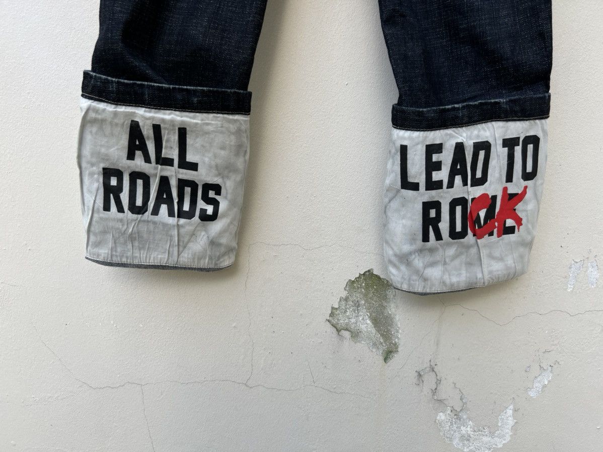 PPFM Vintage PPFM All Road Lead To Rock Cropped Denim Jeans Size US 30 / EU 46 - 11 Thumbnail