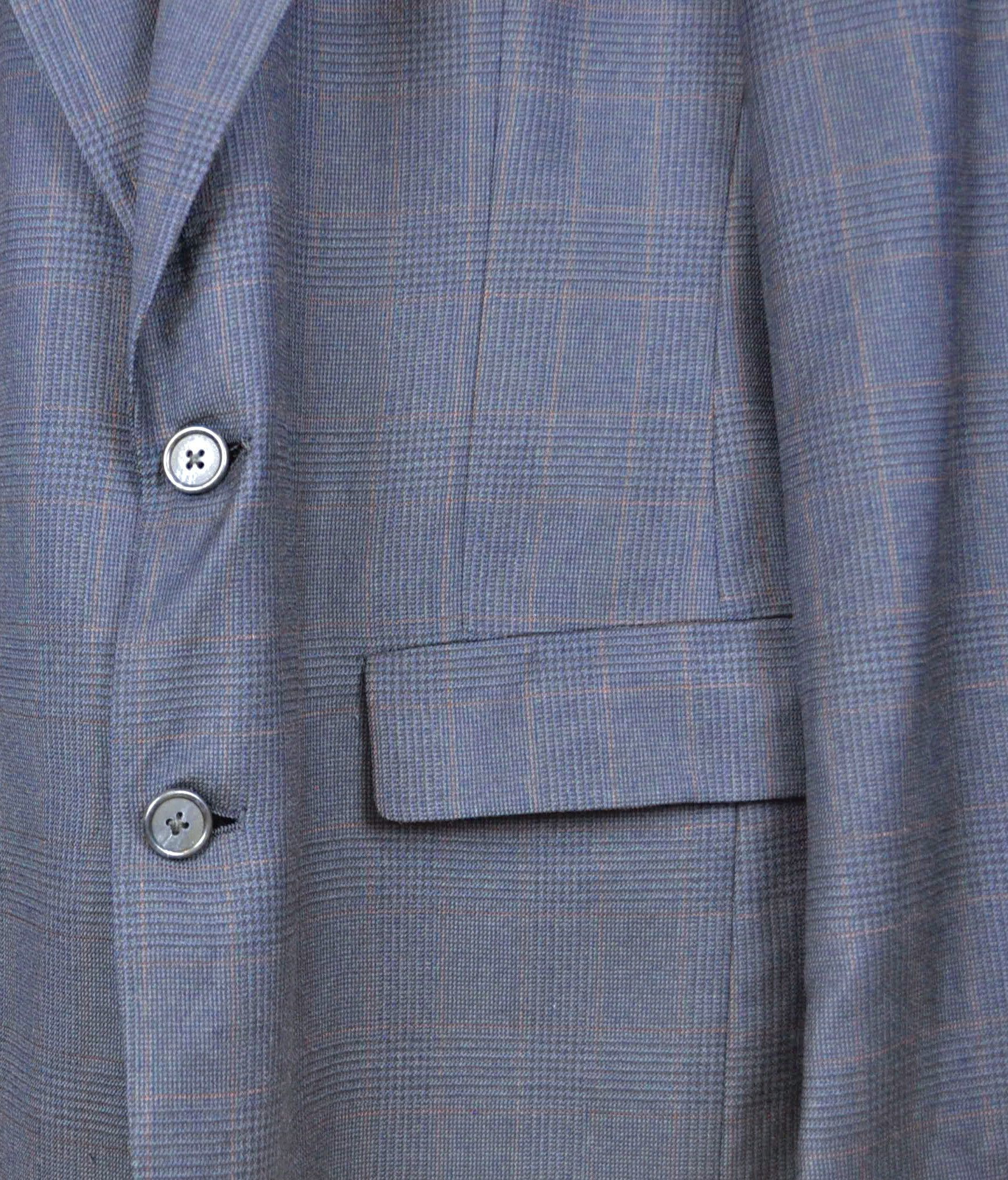 Hart Schaffner Marx Wool Blazer 40L Check Tweed Jacket Coat Sport Suit Long Size 40L - 4 Thumbnail