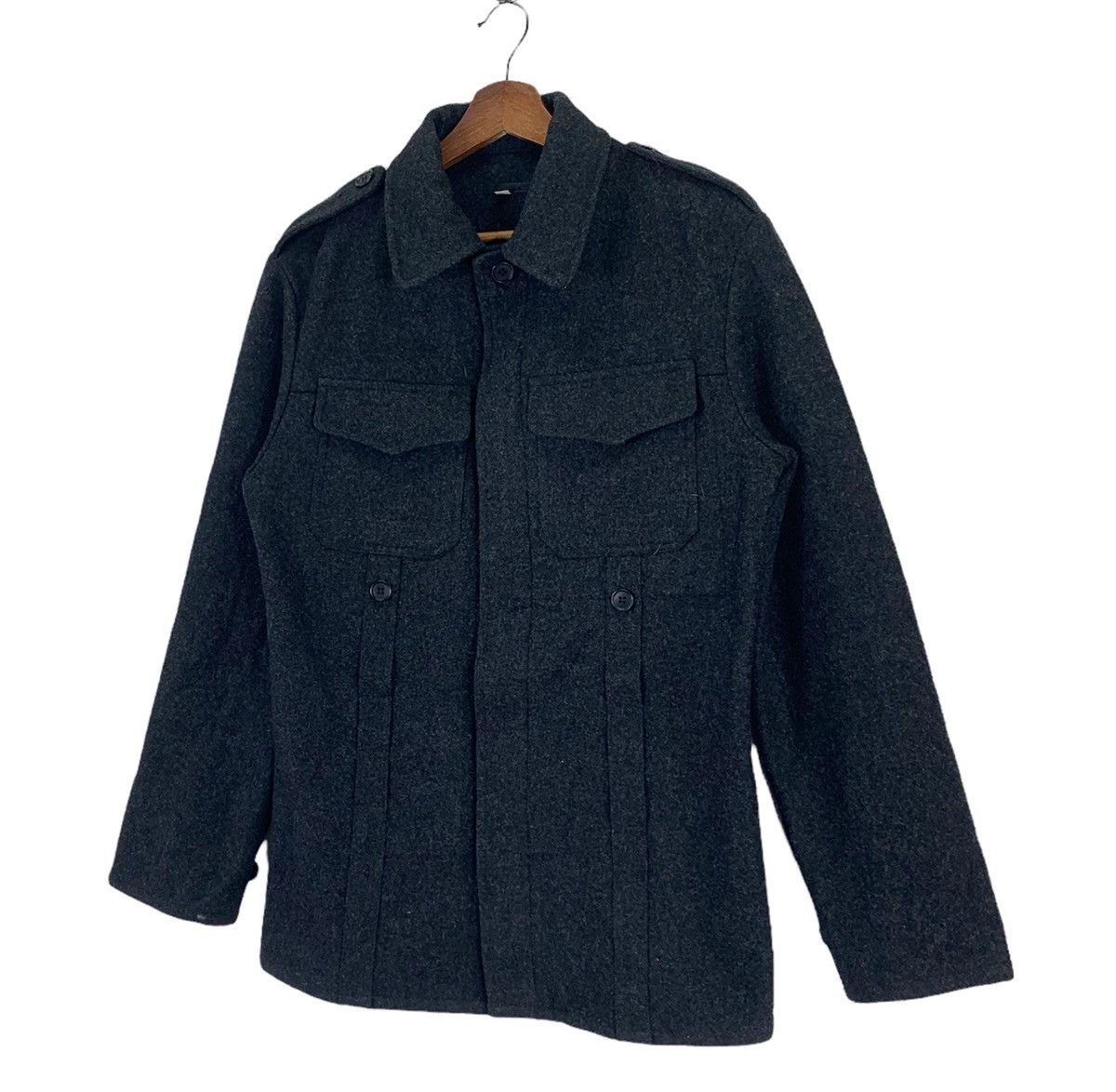 Japanese Brand × Vintage Vintage RetroGrade Black Wool Button Jacket Size US M / EU 48-50 / 2 - 2 Thumbnail
