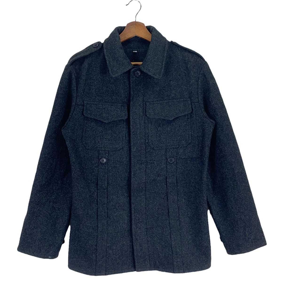 Japanese Brand × Vintage Vintage RetroGrade Black Wool Button Jacket Size US M / EU 48-50 / 2 - 1 Thumbnail