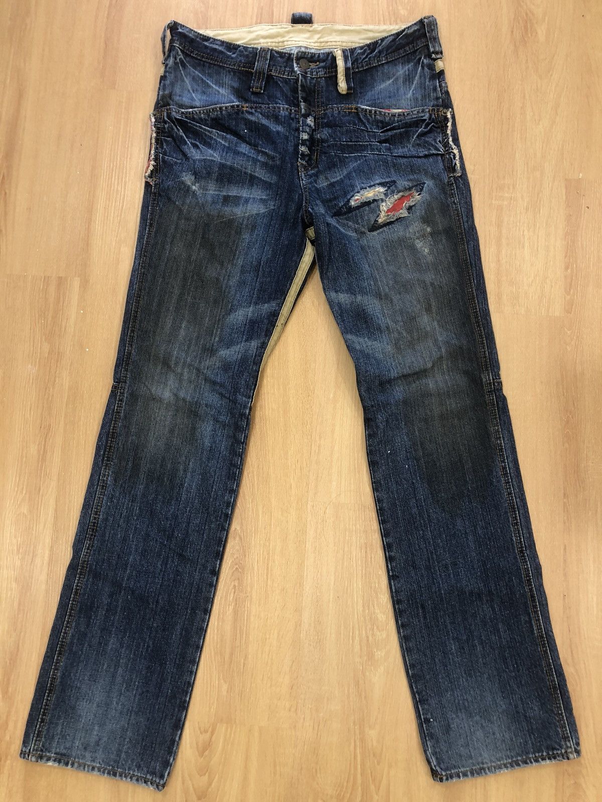 PPFM Japanese PPFM Distressed Denim Punk Style Size US 32 / EU 48 - 1 Thumbnail