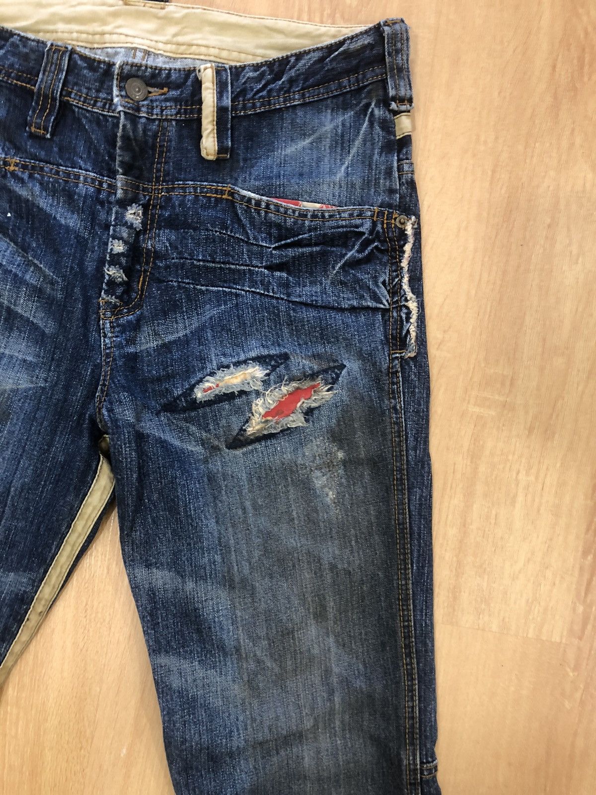 PPFM Japanese PPFM Distressed Denim Punk Style Size US 32 / EU 48 - 5 Thumbnail