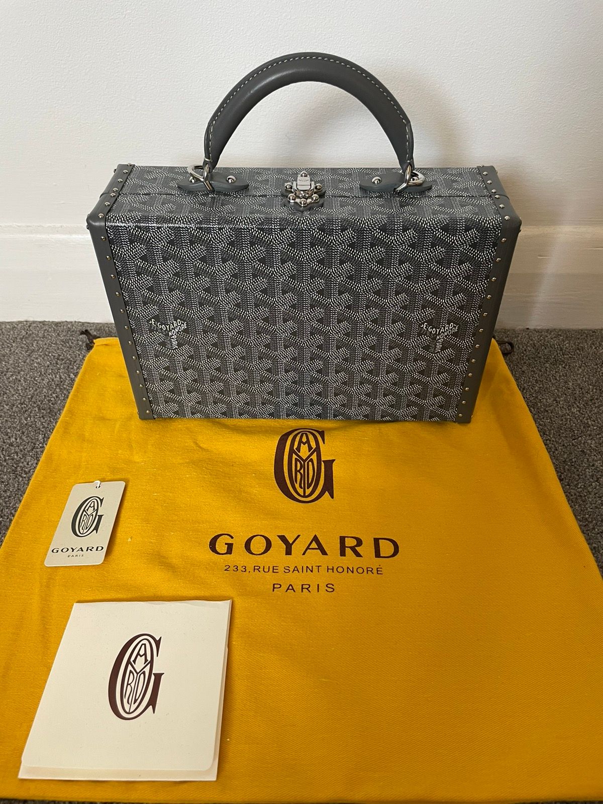 GOYARD Goyardine Grand Hotel Trunk Bag Green 1251219