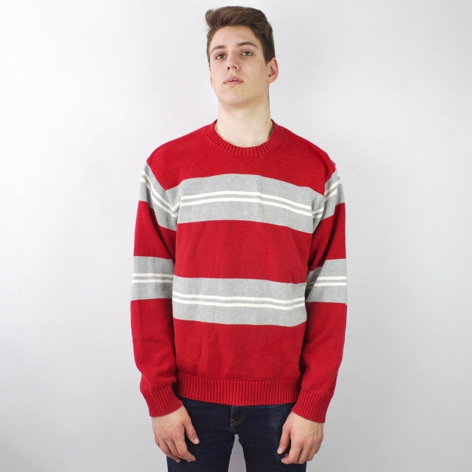 Tommy Hilfiger 100% Cotton Crew Neck Sweater Jumper Pullover Top Size US XL / EU 56 / 4 - 2 Thumbnail