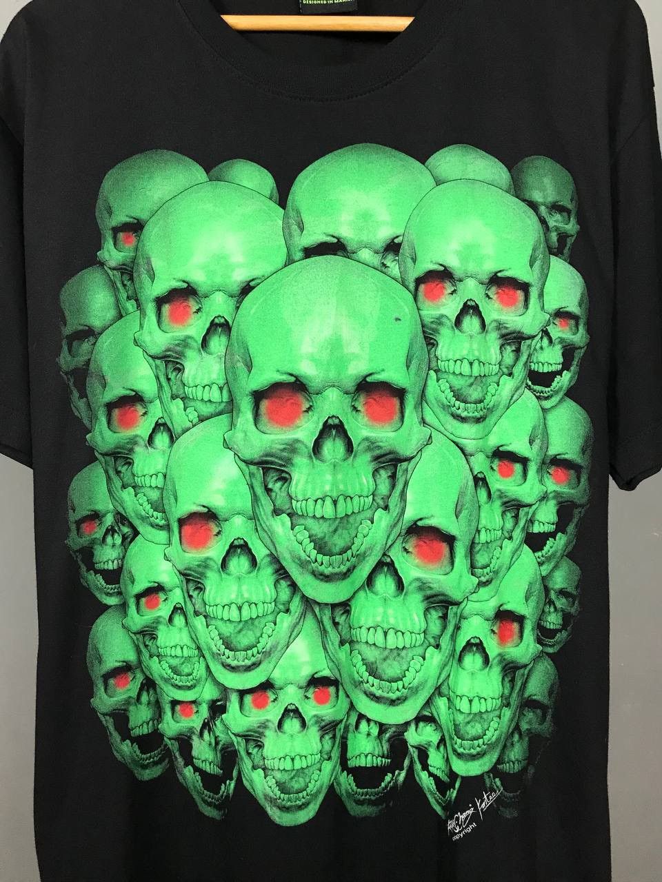 Vintage Skulls vintage rock overprinted tee Size US L / EU 52-54 / 3 - 3 Thumbnail