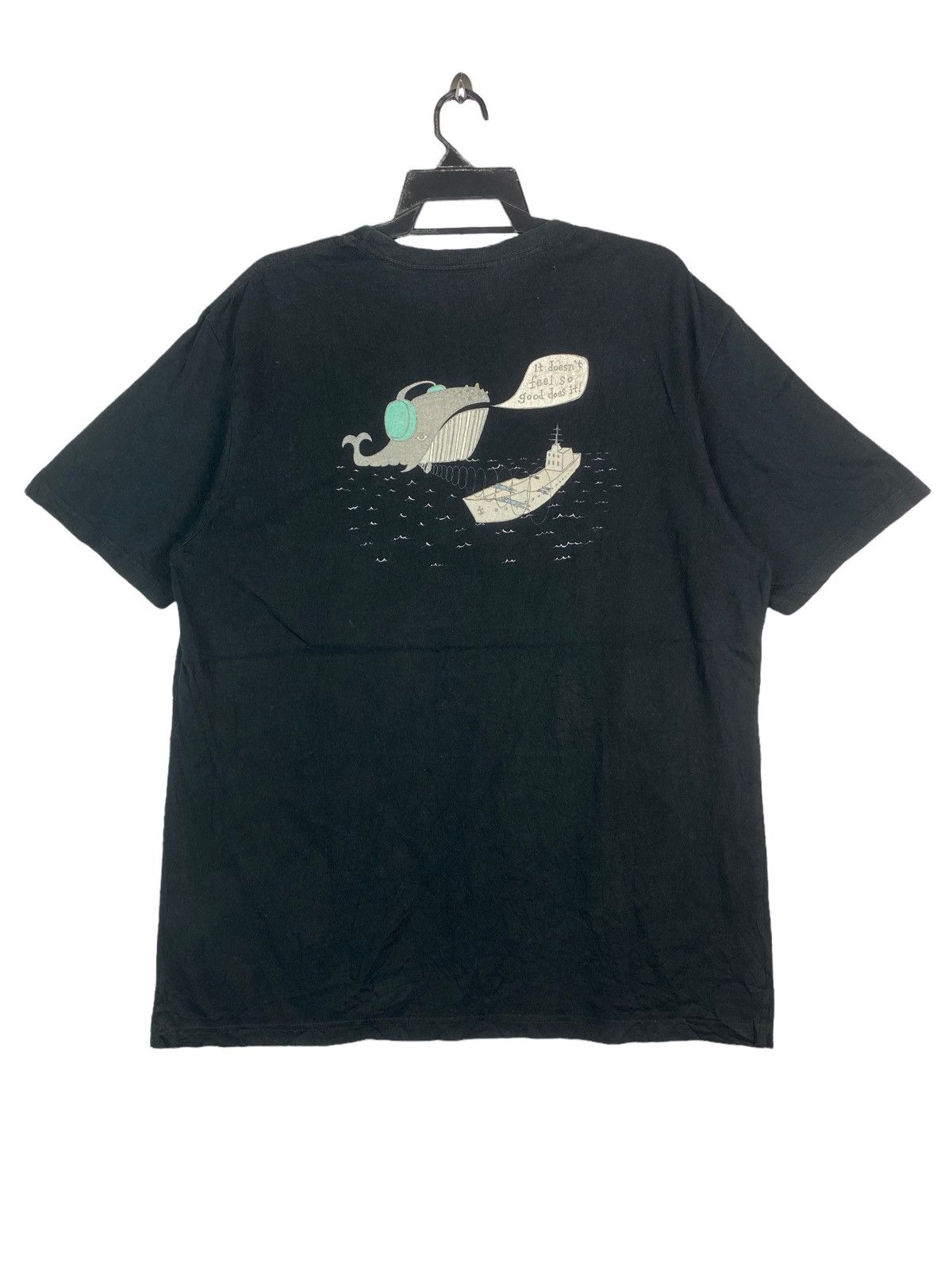 Rare PATAGONIA protect wild life humor whale motif shirt