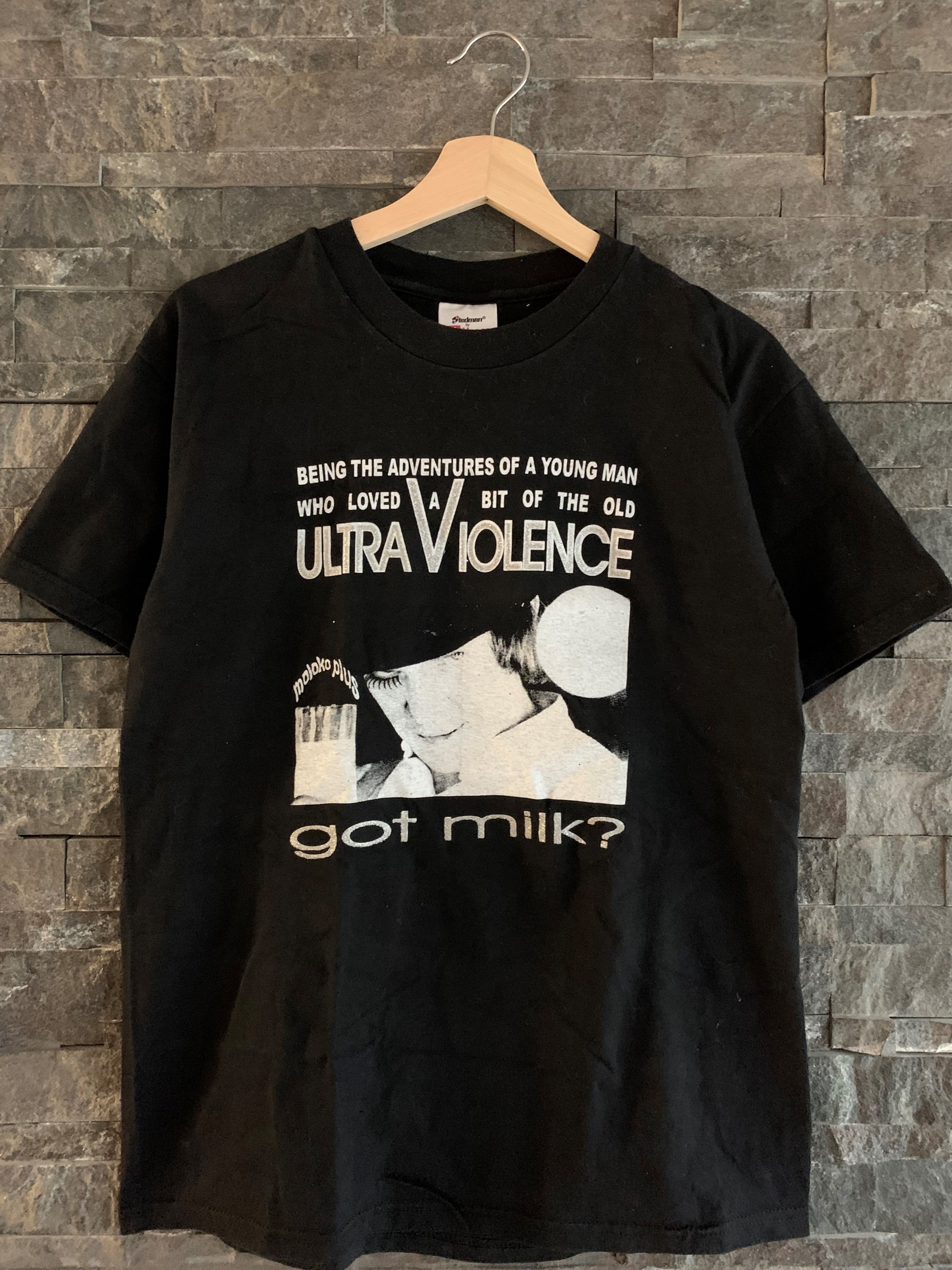 Vintage Vintage A Clockwork Orange Milk T Shirt Size US M / EU 48-50 / 2 - 1 Thumbnail
