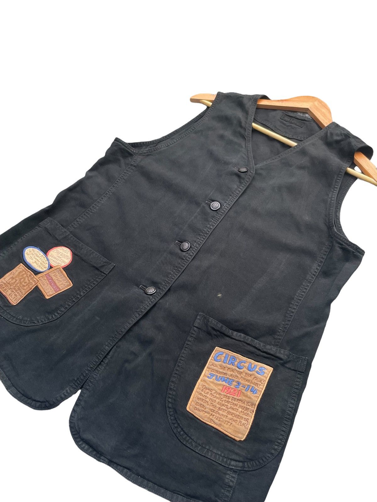 Japanese Brand Vintage Magenta Circus Safari Vest Size US M / EU 48-50 / 2 - 4 Thumbnail